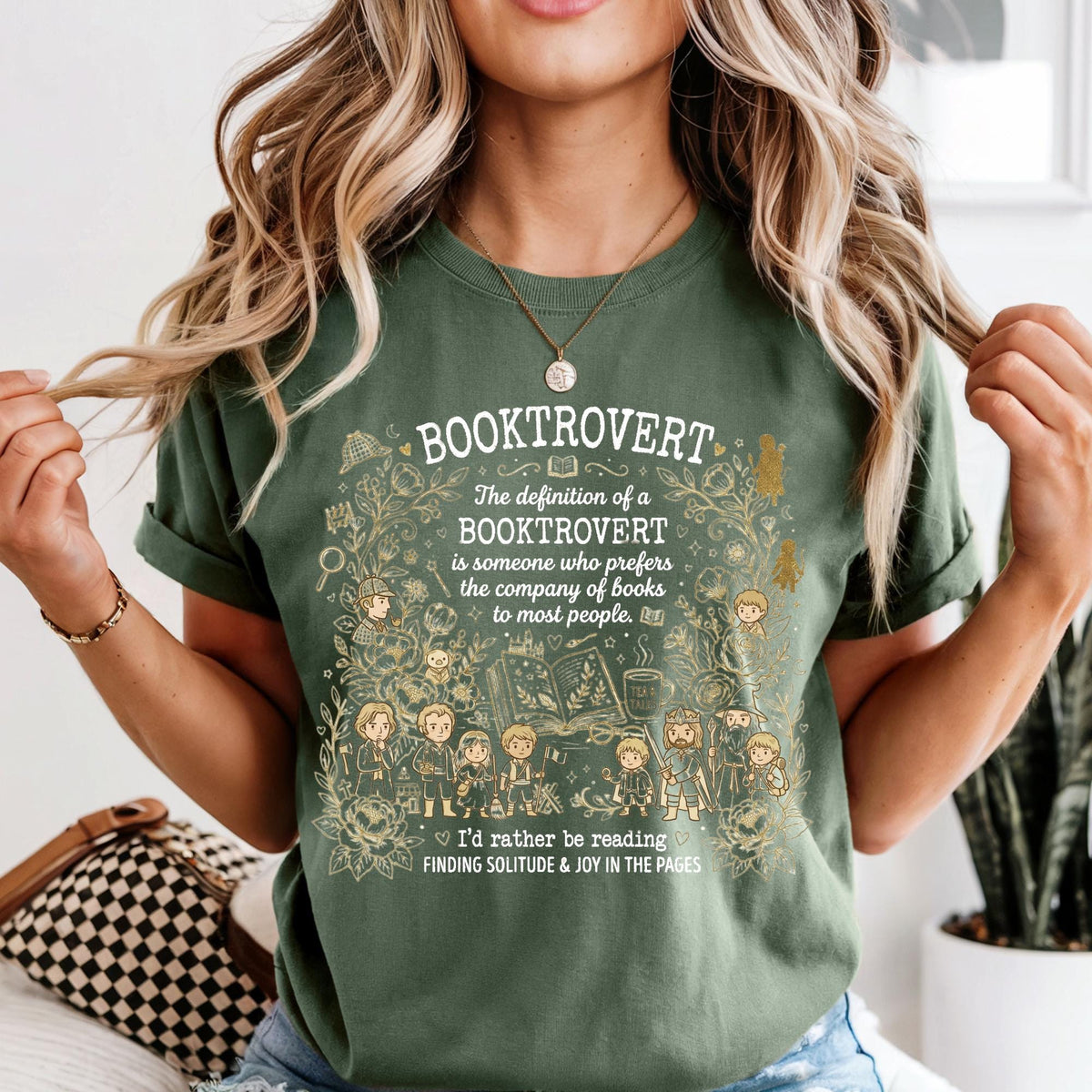 Booktrovert Shirt Comfort Colors® Fantsy World Bookish Shirt, Reading Tshirt, Book Shirt, Gift for Book Lover