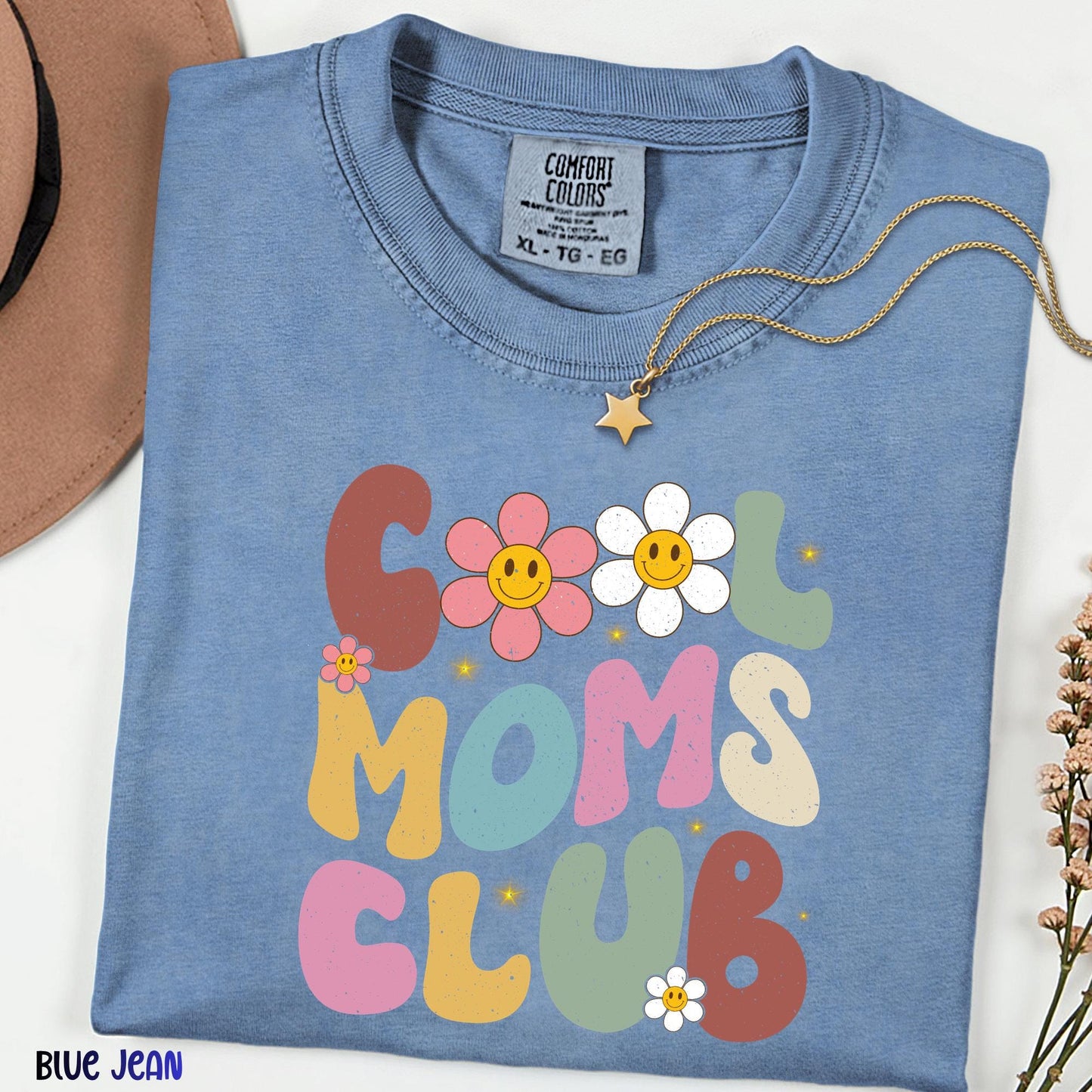 Cool Moms Club Comfort Colors® Shirt, Funny Mom Tee, New Mom Present, Best Mom Ever T-shirt, Mother’s Day Gift
