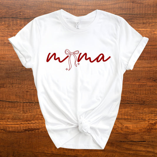 Mama Coquette Shirt Mothers Day Gift Bow Mom Tshirt New Mama Gifts Tee