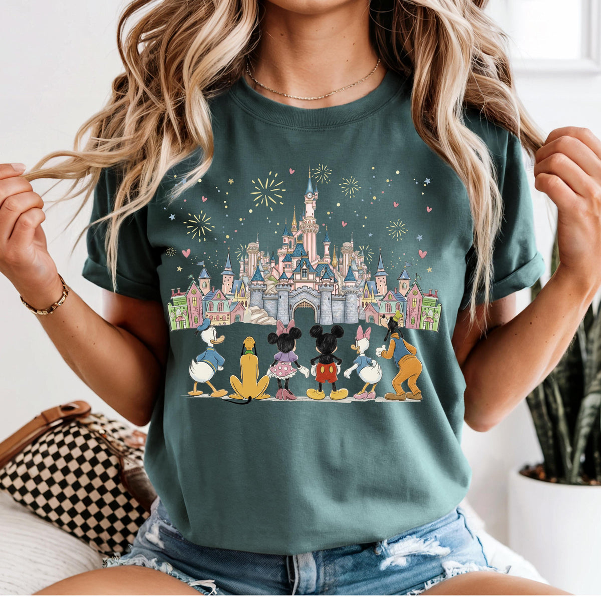 Comfort Color Mickey and Friends Shirt, Custom Disney Family Vacation Tee, Magical Kingdom Gang Shirt, Personalized Disneyland Trip Gift