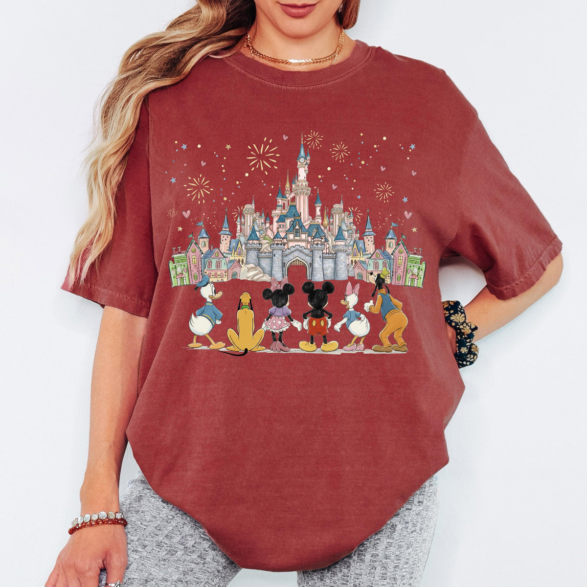 Comfort Color Mickey and Friends Shirt, Custom Disney Family Vacation Tee, Magical Kingdom Gang Shirt, Personalized Disneyland Trip Gift