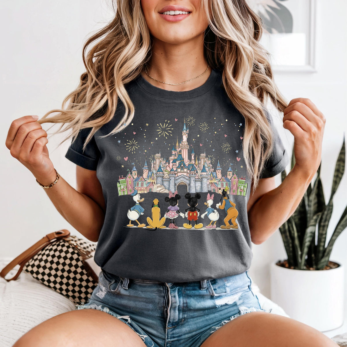 Comfort Color Mickey and Friends Shirt, Custom Disney Family Vacation Tee, Magical Kingdom Gang Shirt, Personalized Disneyland Trip Gift