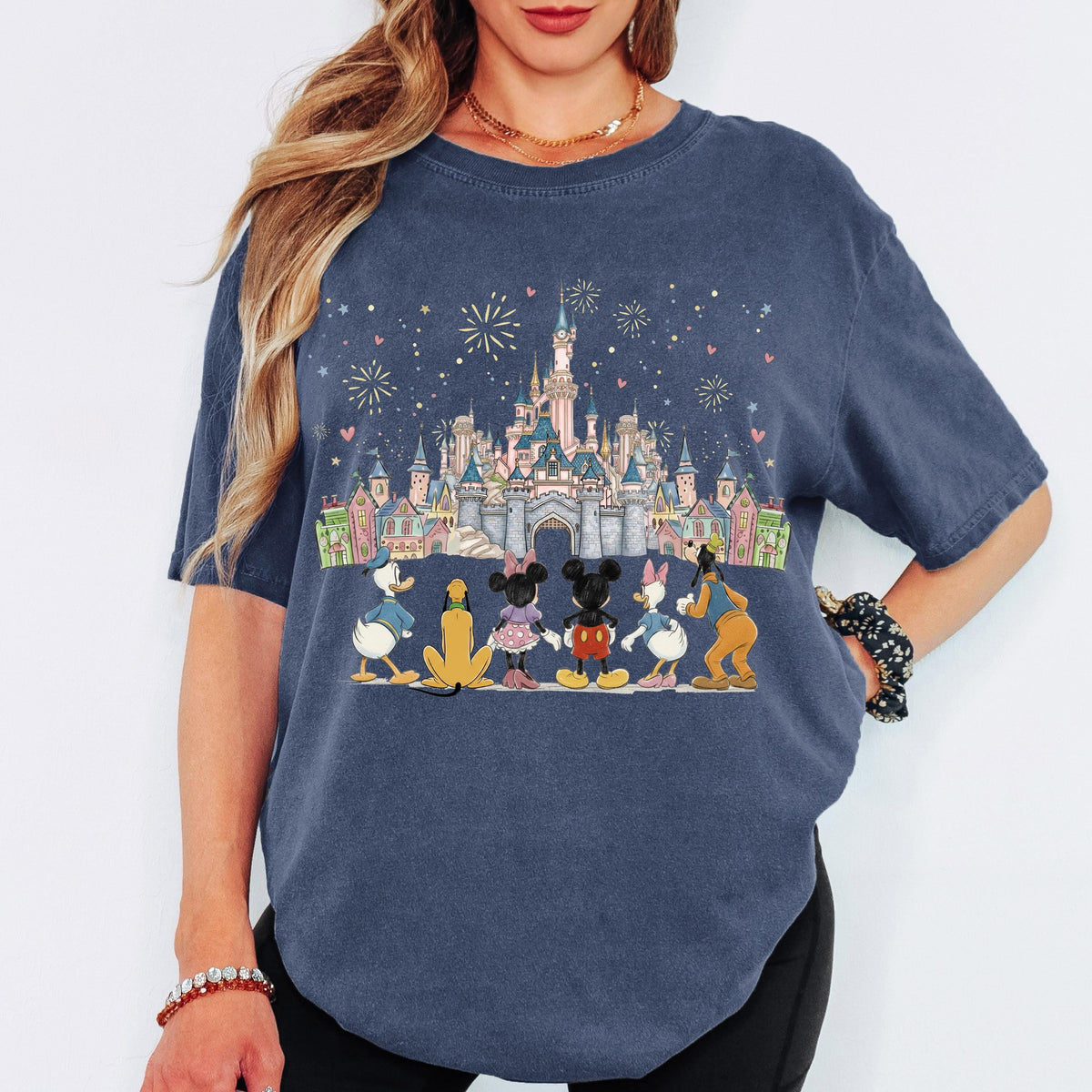 Comfort Color Mickey and Friends Shirt, Custom Disney Family Vacation Tee, Magical Kingdom Gang Shirt, Personalized Disneyland Trip Gift