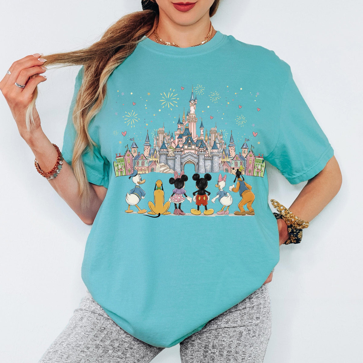 Comfort Color Mickey and Friends Shirt, Custom Disney Family Vacation Tee, Magical Kingdom Gang Shirt, Personalized Disneyland Trip Gift