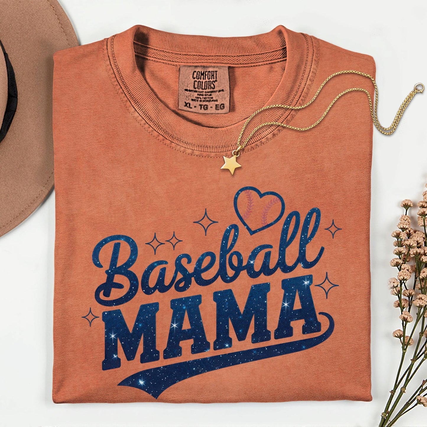 Baseball Mama Shirt, Glitter Look Mom Shirt, Baseball Tee Shirt