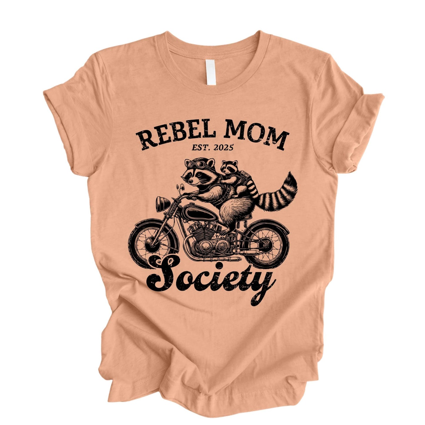 Custom Rebel Mom Society Shirt, Mama Mini Raccoon Shirts Mothers Day Gift For Mama