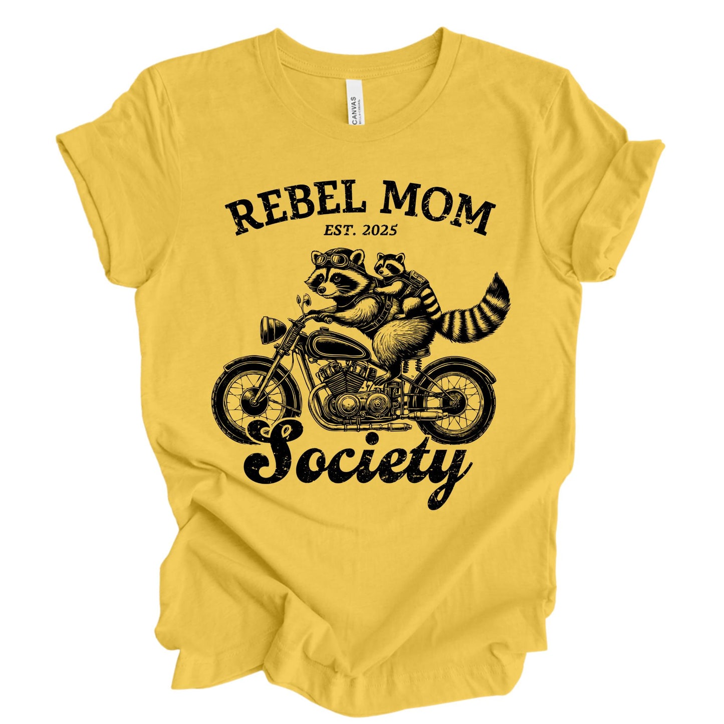 Custom Rebel Mom Society Shirt, Mama Mini Raccoon Shirts Mothers Day Gift For Mama