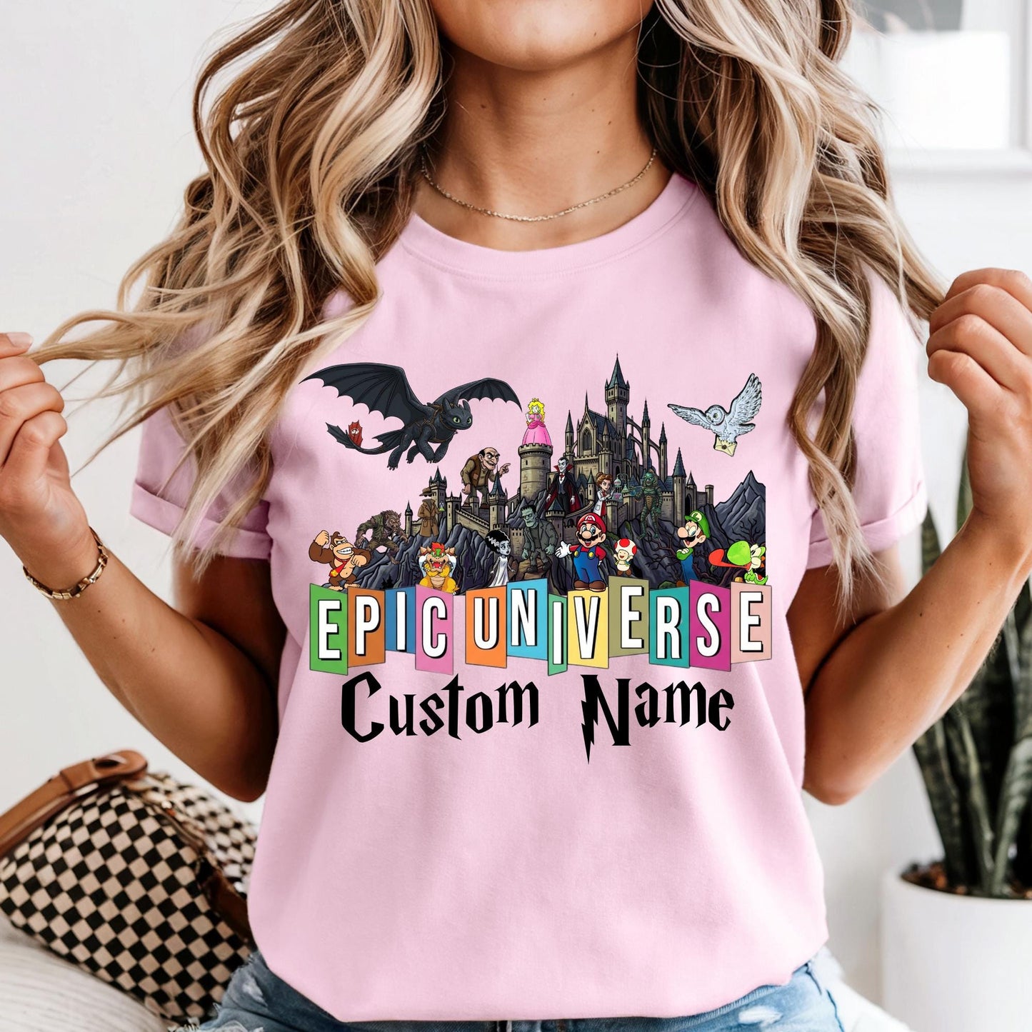 Epic Universe Shirt Comfort Colors® Custom Dark Theme Universal Shirts Family Vacation 2026 Tee