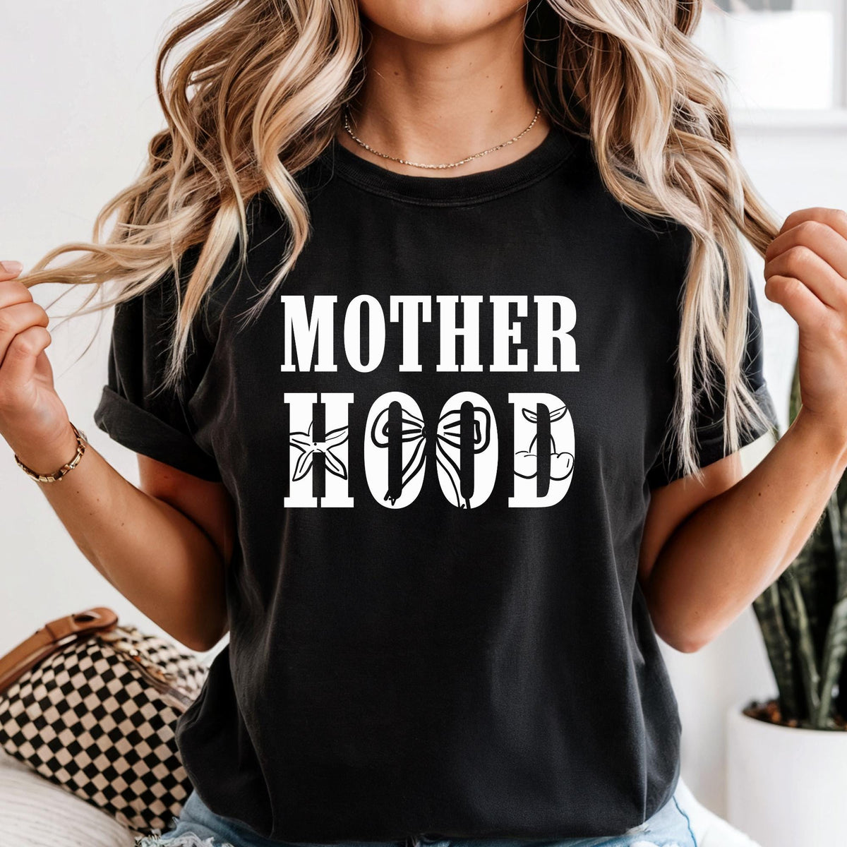 Motherhood Comfort Colors Shirt, Cherry Mama Shirt, Mom Life Tee, Oversized Graphic Mom T-Shirt, Cool Mom Club Shirt, Mothers Day Gift