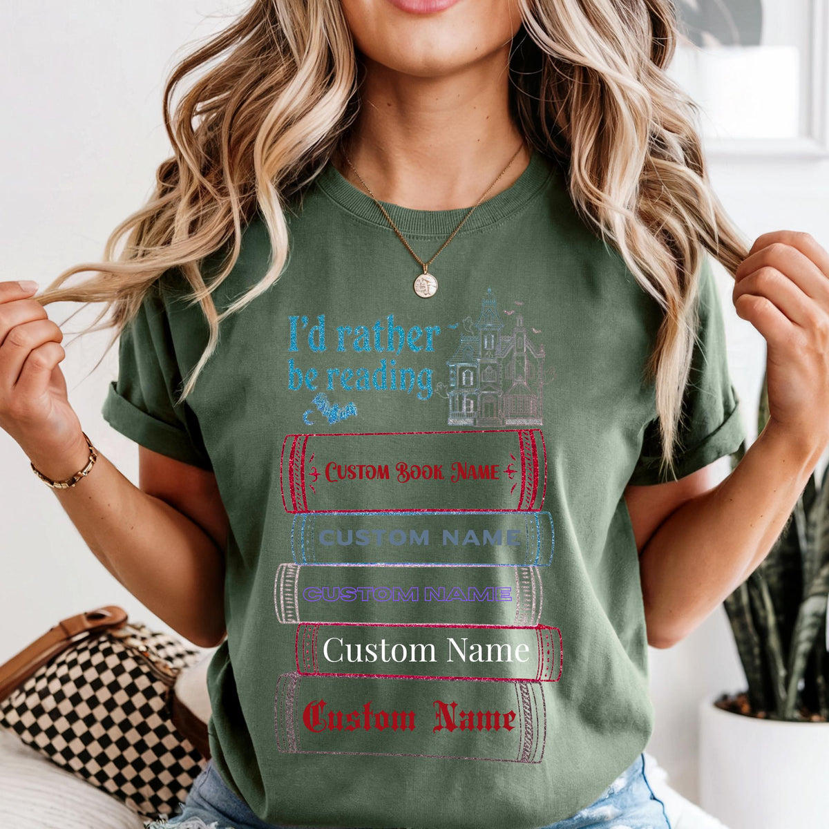 Custom Vintage Horror Book Name Bookish Comfort Colors® T-Shirt