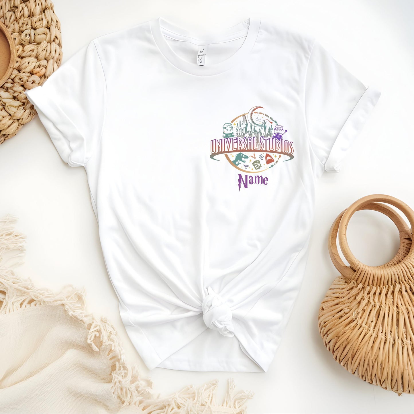 Custom Universal Studios Shirt, Retro Disney Universal Studios Shirt, Disneyworld Shirt, Front-Back Personalized Disney Shirts