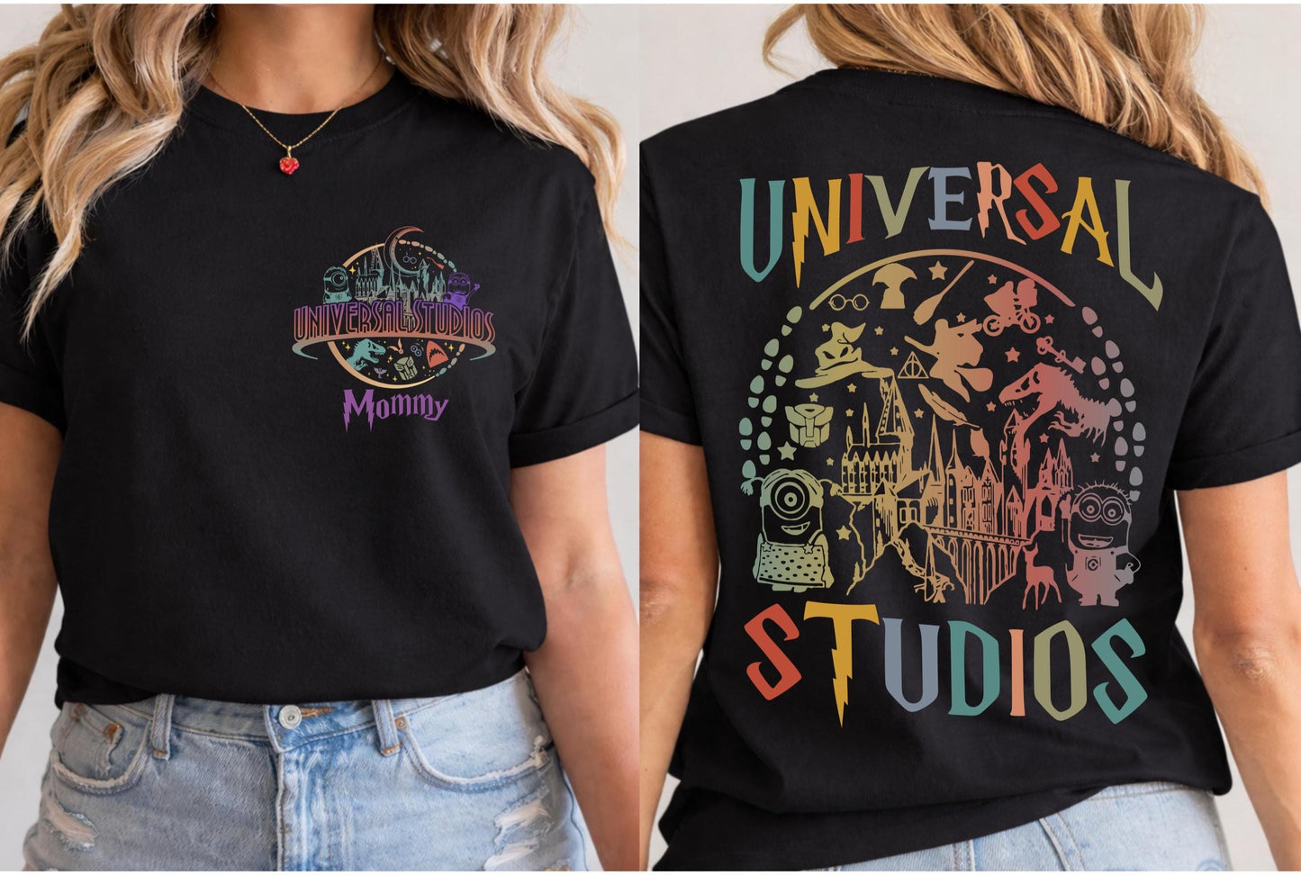 Custom Universal Studios Shirt, Retro Disney Universal Studios Shirt, Disneyworld Shirt, Front-Back Personalized Disney Shirts