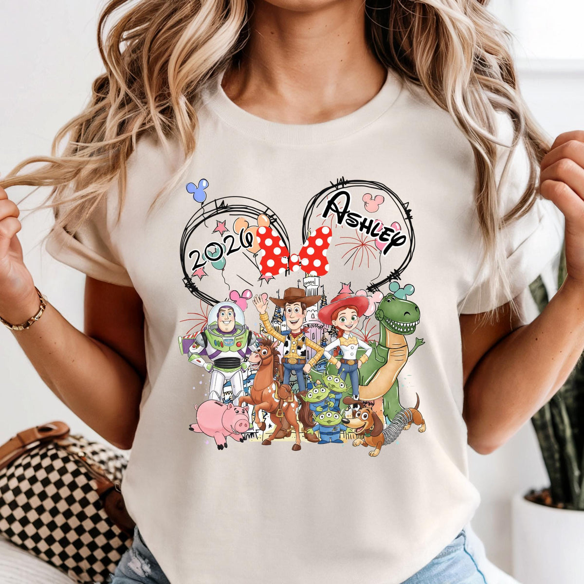 Custom Comfort Colors Custom Disney Toy Story Shirt, Disneyland Family Matching Tshirt, Font Back Design Disney Trip Tee