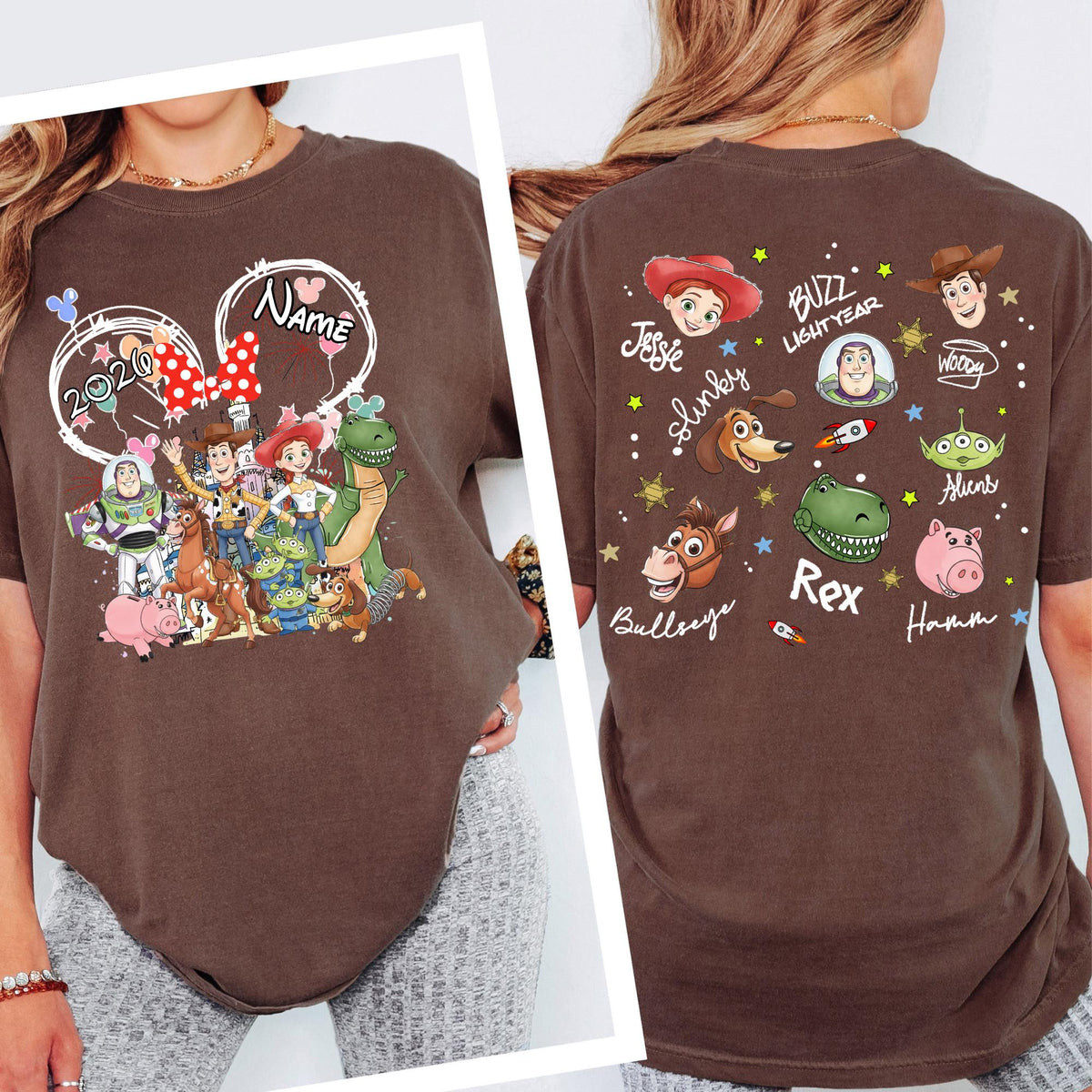 Custom Comfort Colors Custom Disney Toy Story Shirt, Disneyland Family Matching Tshirt, Font Back Design Disney Trip Tee