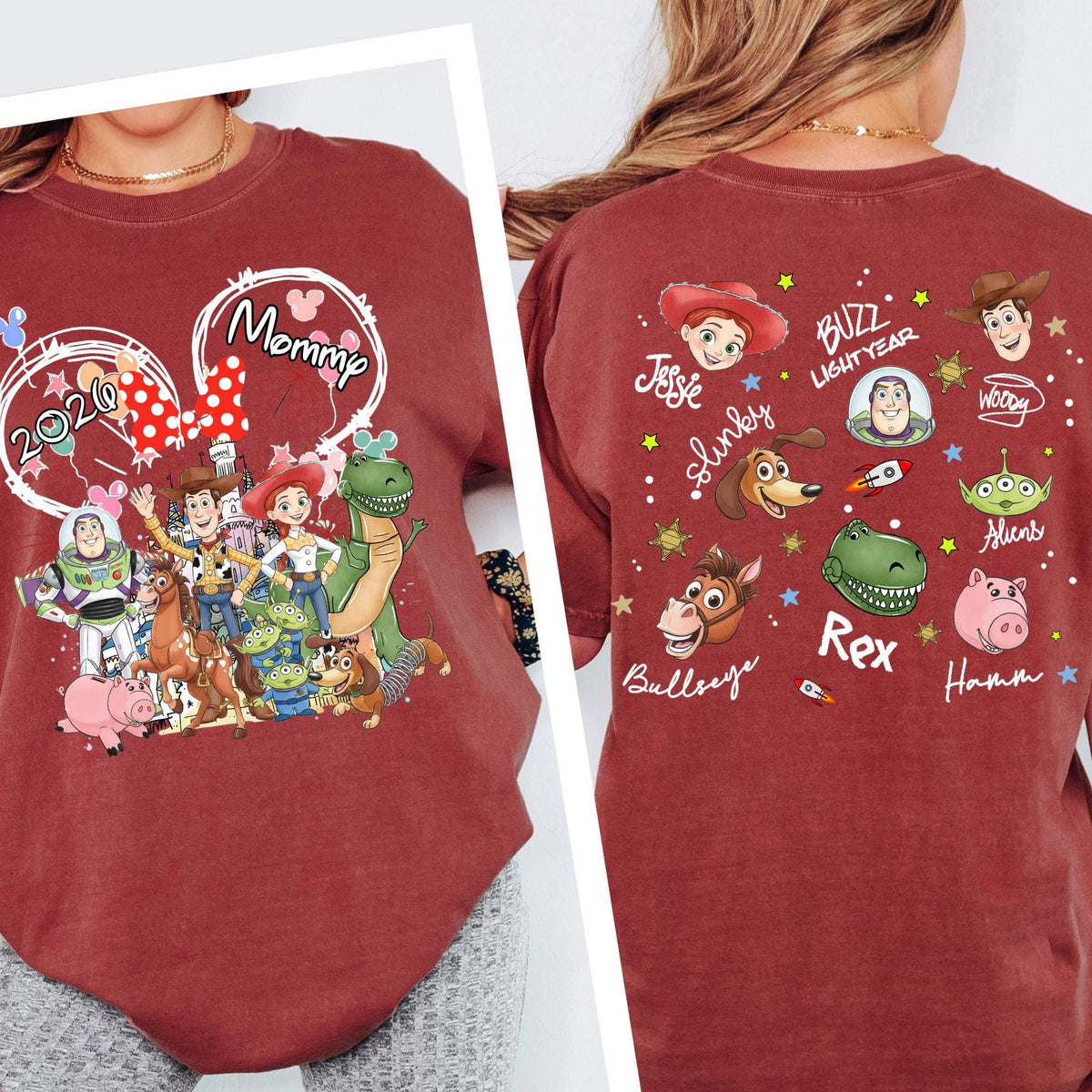 Custom Comfort Colors Custom Disney Toy Story Shirt, Disneyland Family Matching Tshirt, Font Back Design Disney Trip Tee