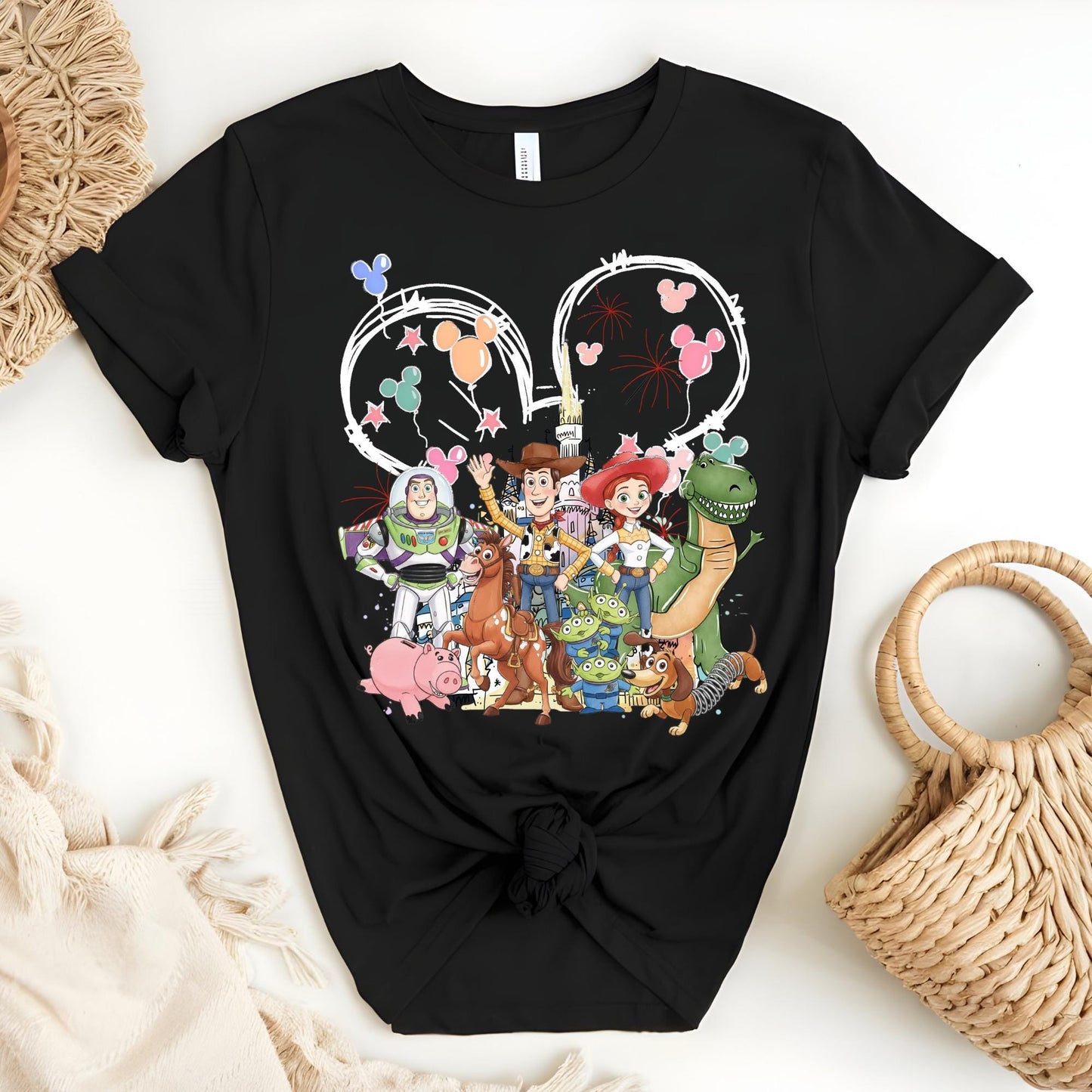 Custom Disney Toy Story Shirt, Disneyland Family Matching Tshirt, Font Back Design Disney Trip Tee