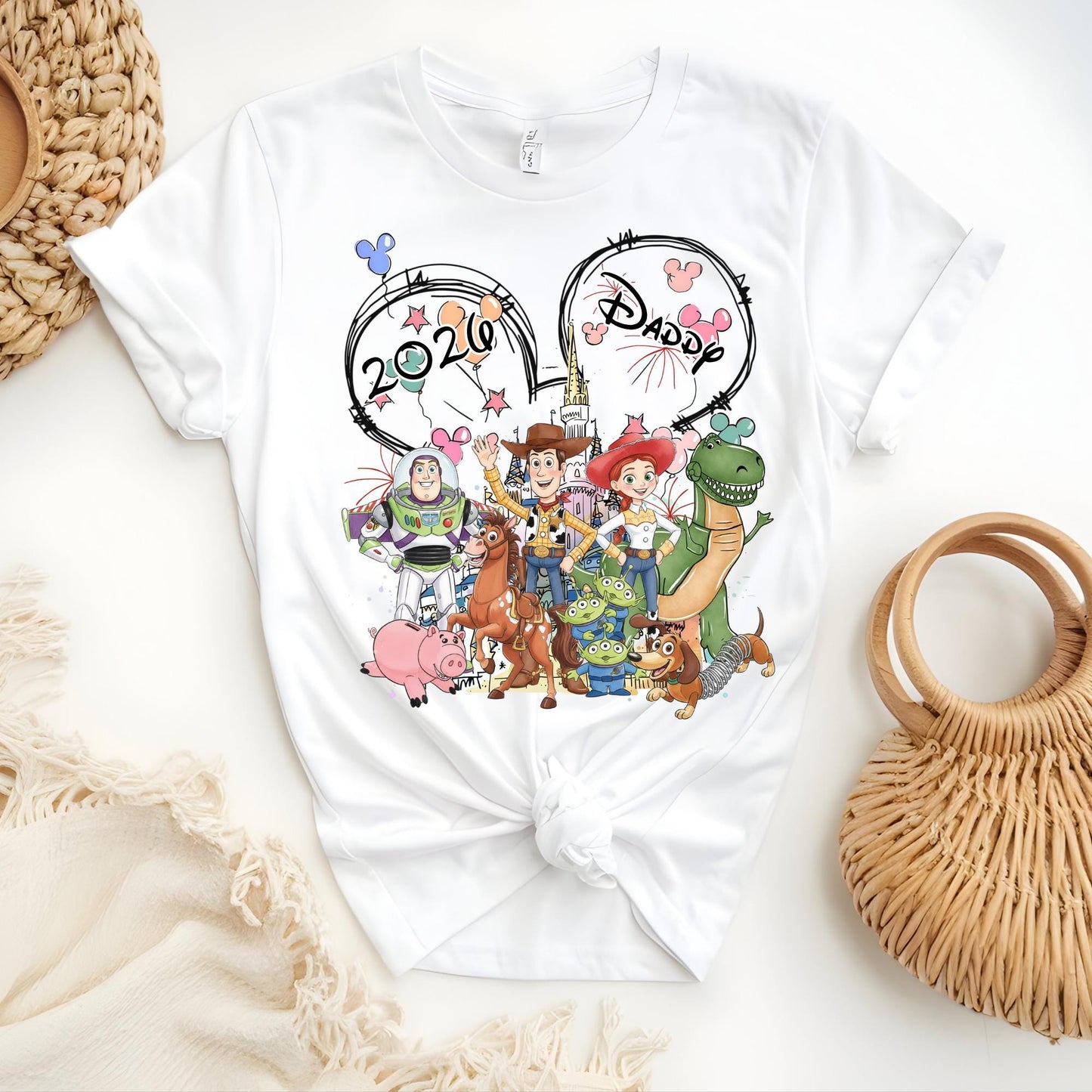 Custom Disney Toy Story Shirt, Disneyland Family Matching Tshirt, Font Back Design Disney Trip Tee