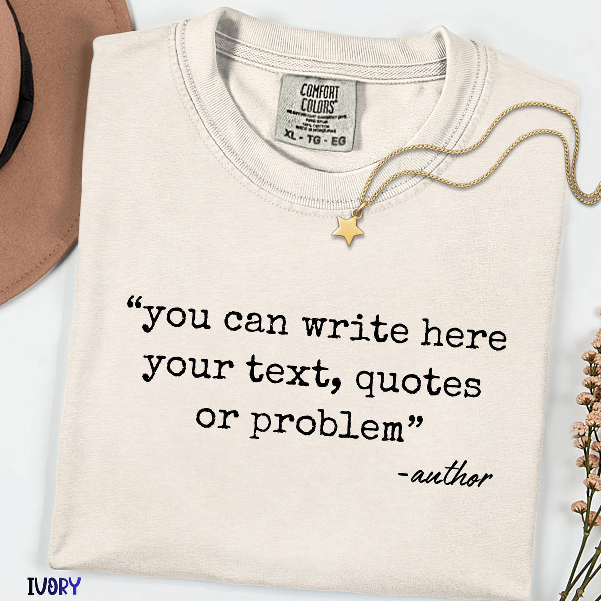 Personalized Text Tee, Custom Quote Comfort Colors® Shirt, Create Your Own Design, Group & Bachelorette Gift