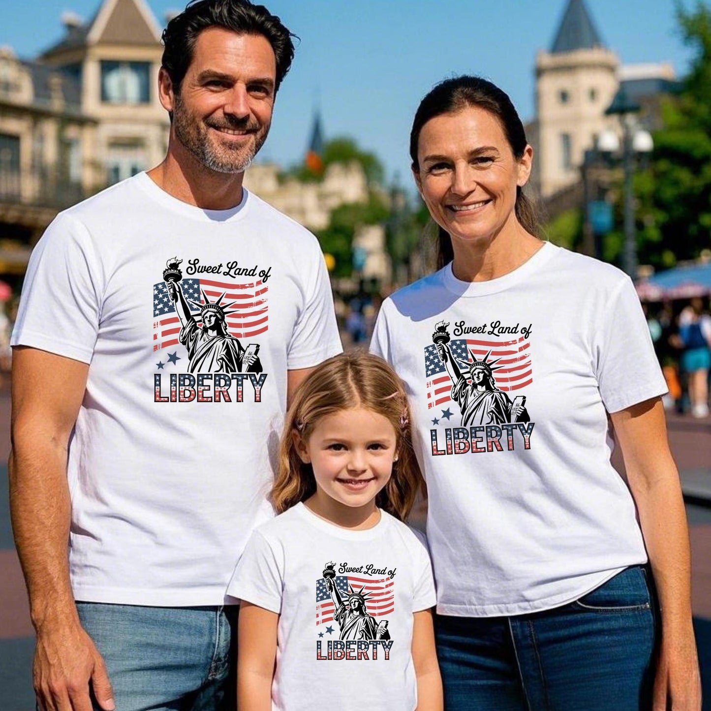 Sweet Land of Liberty Shirt, Statue of Liberty 4th of July Tee, Vintage Patriotic Shirt, Independence Day T-Shirt, Freedom Tee