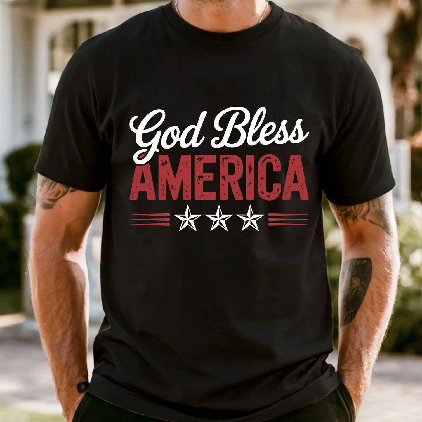 God Bless America Shirt Comfort Colors® Christian 4th of July Shirt, 4th of July Tshirt, Fourth of July Shirt