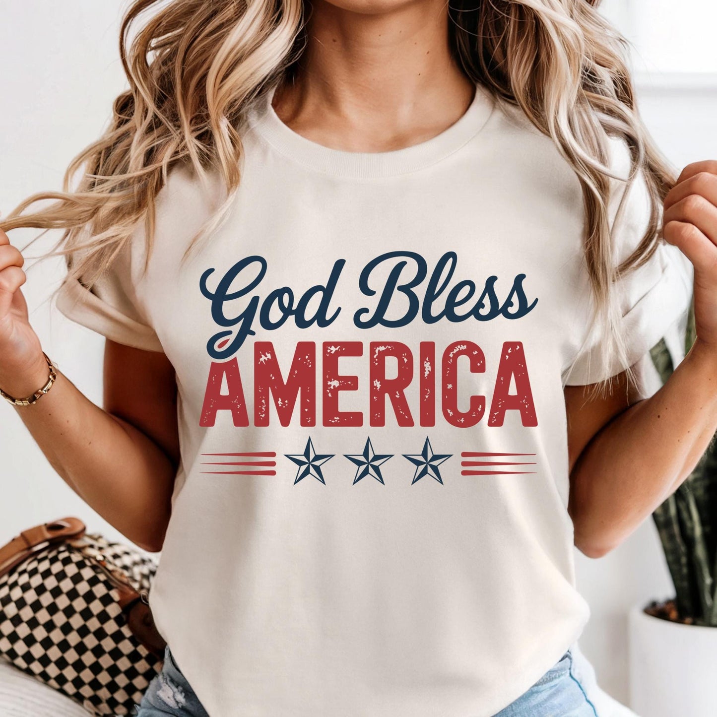 God Bless America Shirt Comfort Colors® Christian 4th of July Shirt, 4th of July Tshirt, Fourth of July Shirt