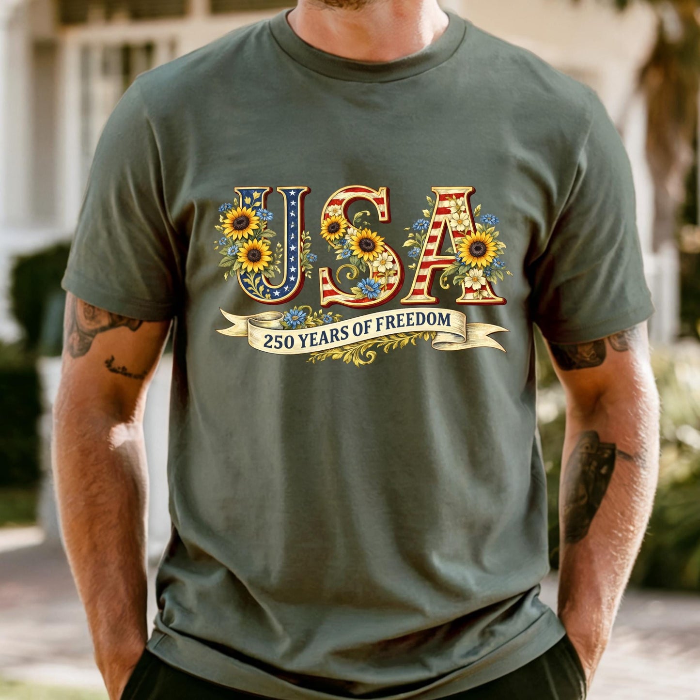 Retro Usa 250 Shirt Comfort Colors® Independence Day Shirt, Celebrate 250th Anniversary Shirt Usa Flag Tee 4th of July Shirt