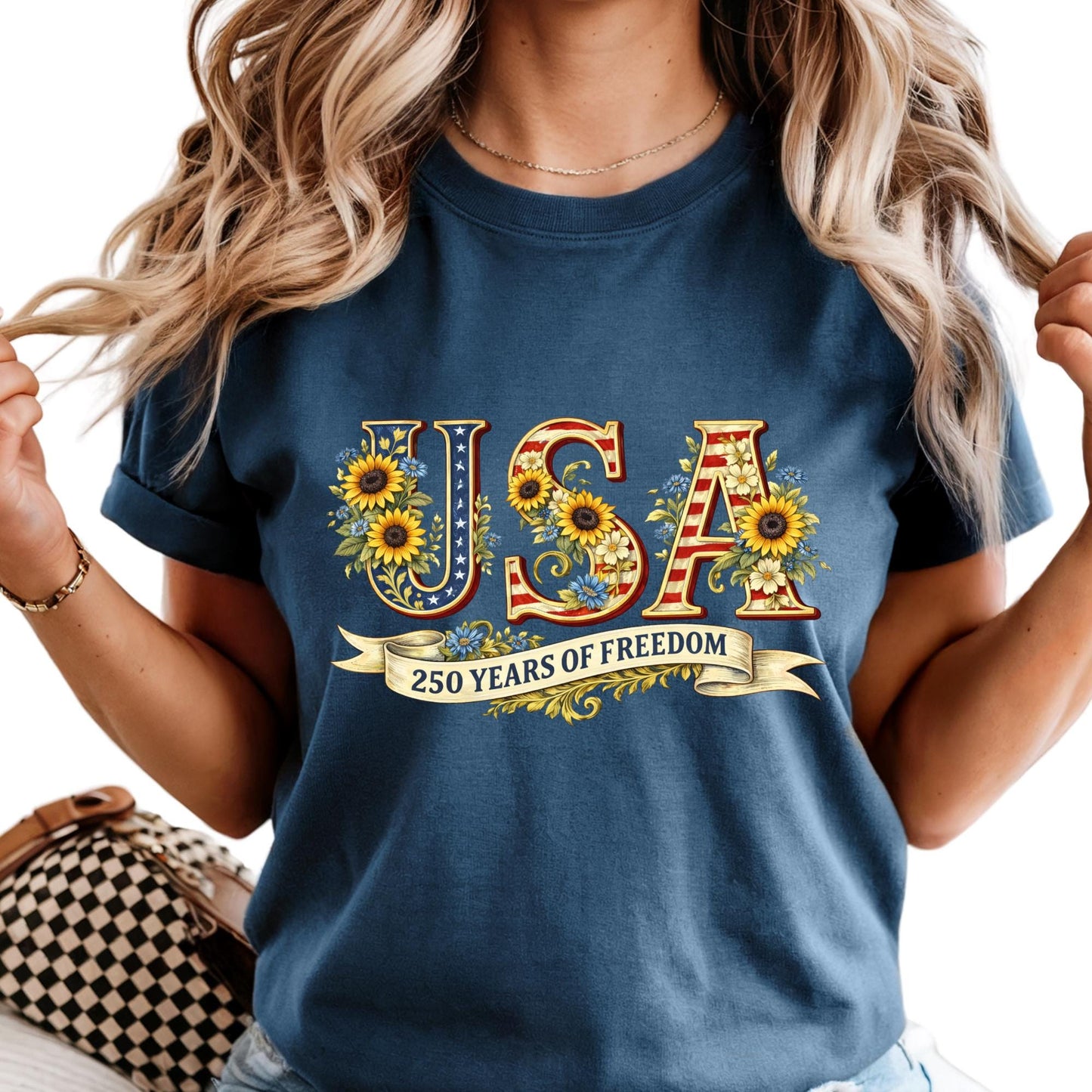 Retro Usa 250 Shirt Comfort Colors® Independence Day Shirt, Celebrate 250th Anniversary Shirt Usa Flag Tee 4th of July Shirt