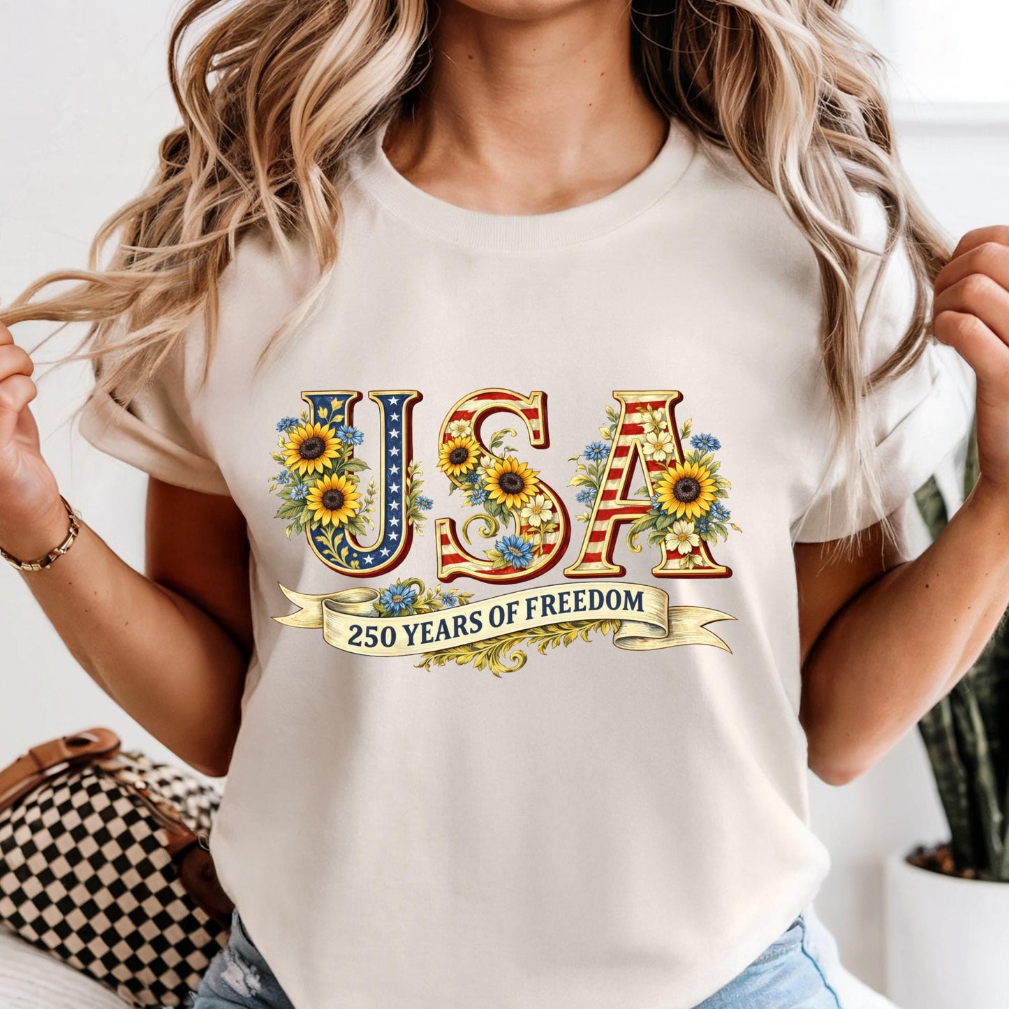 Retro Usa 250 Shirt Comfort Colors® Independence Day Shirt, Celebrate 250th Anniversary Shirt Usa Flag Tee 4th of July Shirt
