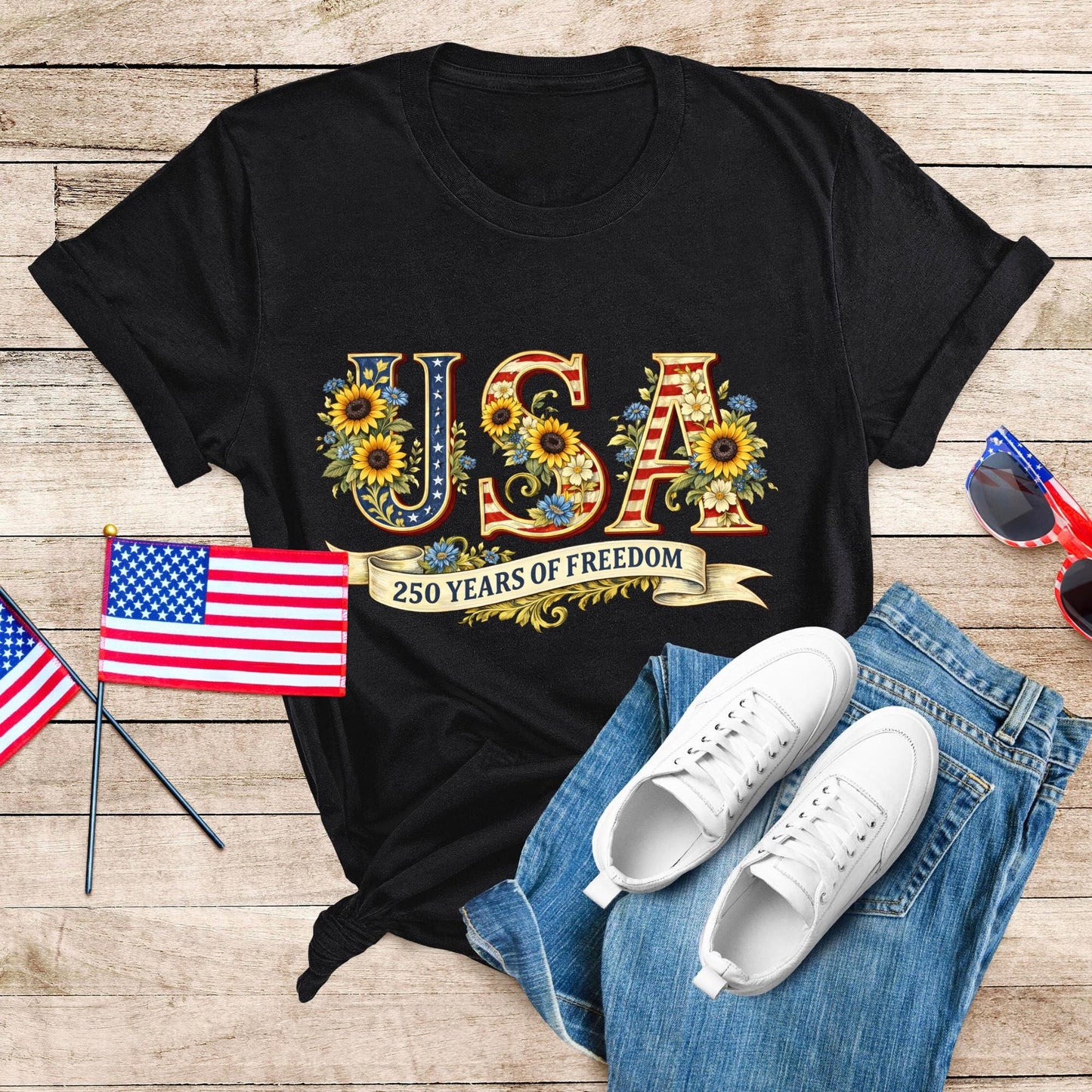 250 of Freedom USA Shirt, Independence Day Shirt, Celebrate 250th Anniversary Shirt Usa Flag Tee 4th of July Shirt Patriotic Gift