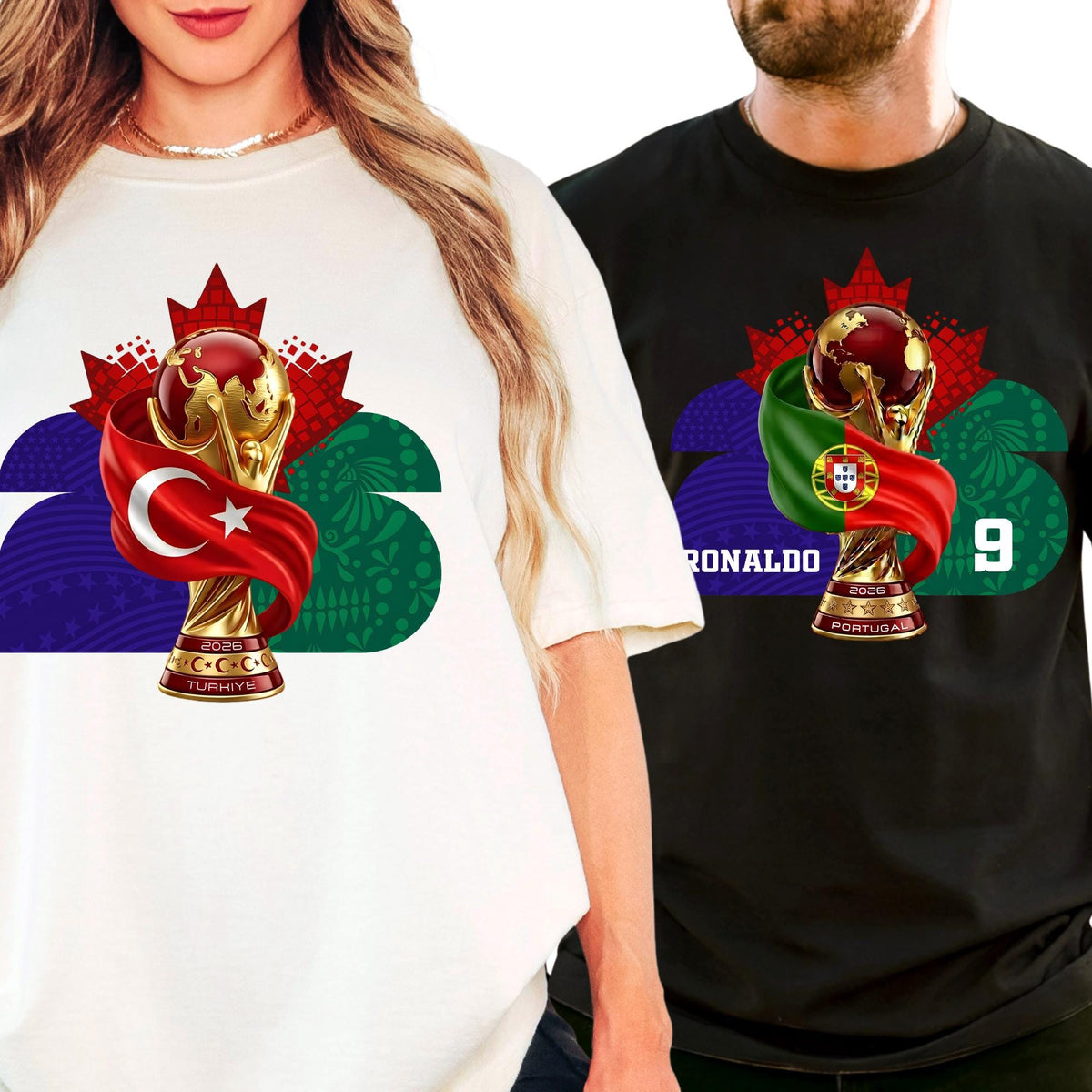 Custom World 2026 Comfort Colors® Shirt, Football Cup Tee, Personalized USA Canada Mexico Soccer Shirt Gift For Fans