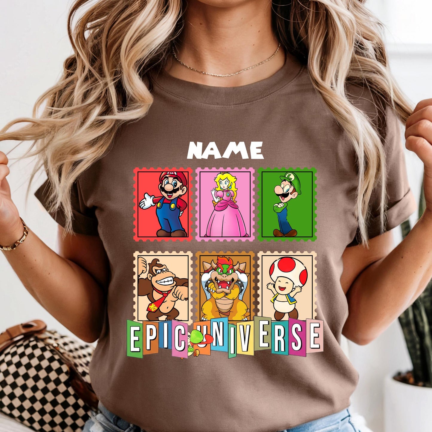 Custom Epic Universe Shirt, Super Mario Birthday Matching Group Tees, Mario Epic Universe 2026 Shirt, Family Trip Shirt