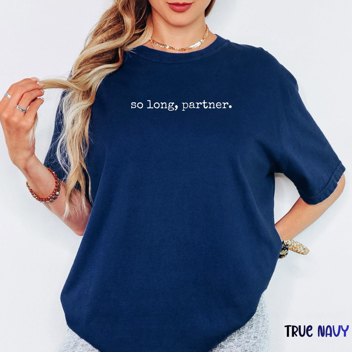 So Long Partner Shirt, Toy Story Inspired Comfort Colors® Tee, Andy Boots Graphic T-Shirt, Cartoon Movie Quote Shirt, Friendship Gift Tee