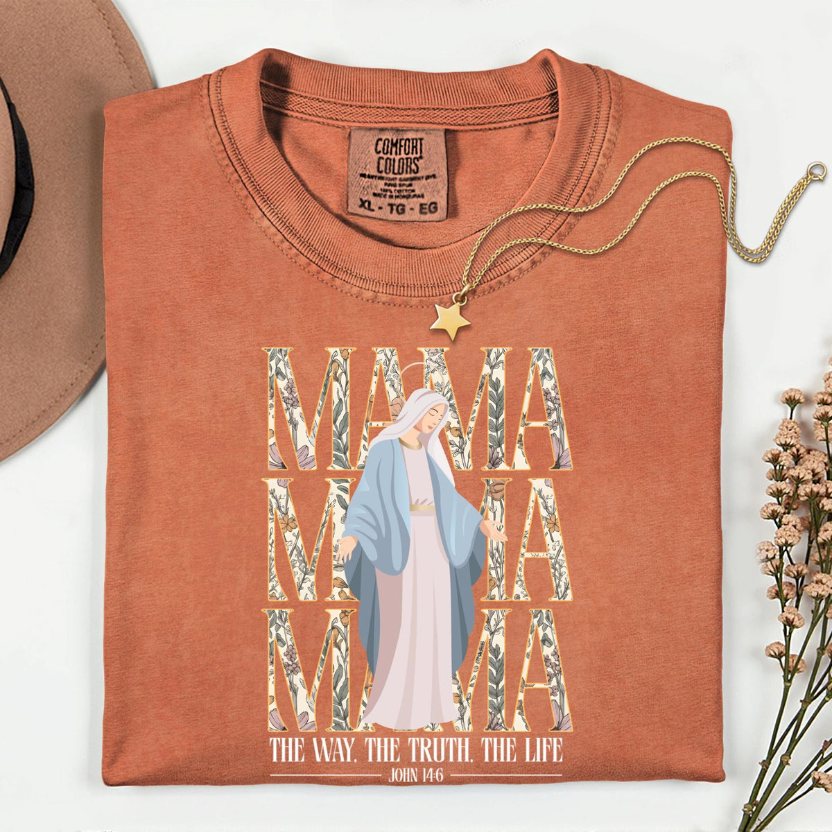 Religious Mama Shirt Comfort Colors® Christian Mom Shirt, Mothers Day Gift, Bible Verse Tee, Faith Based Mama Shirt, Gift for Christian Mom