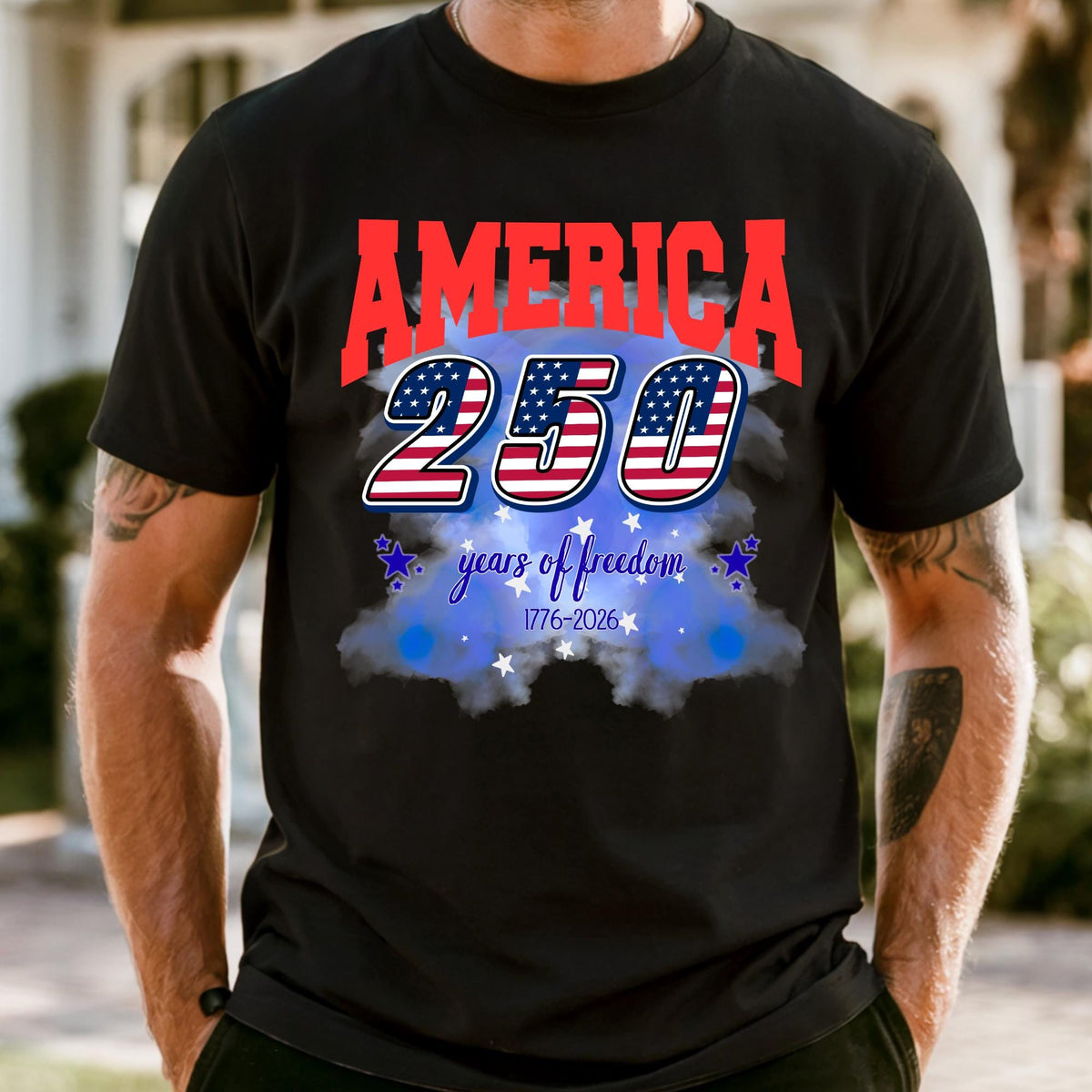 America 250 Years of Freedom Shirt Comfort Colors® USA 250th Anniversary Tee, 4th of July 2026 Shirt, Family Matching July 4th Shirt