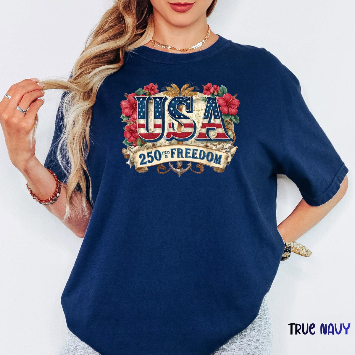 USA Freedom Shirt, Comfort Colors®  Patriotic Tee, Memorial Day 4th of July Independence Day T-Shirt
