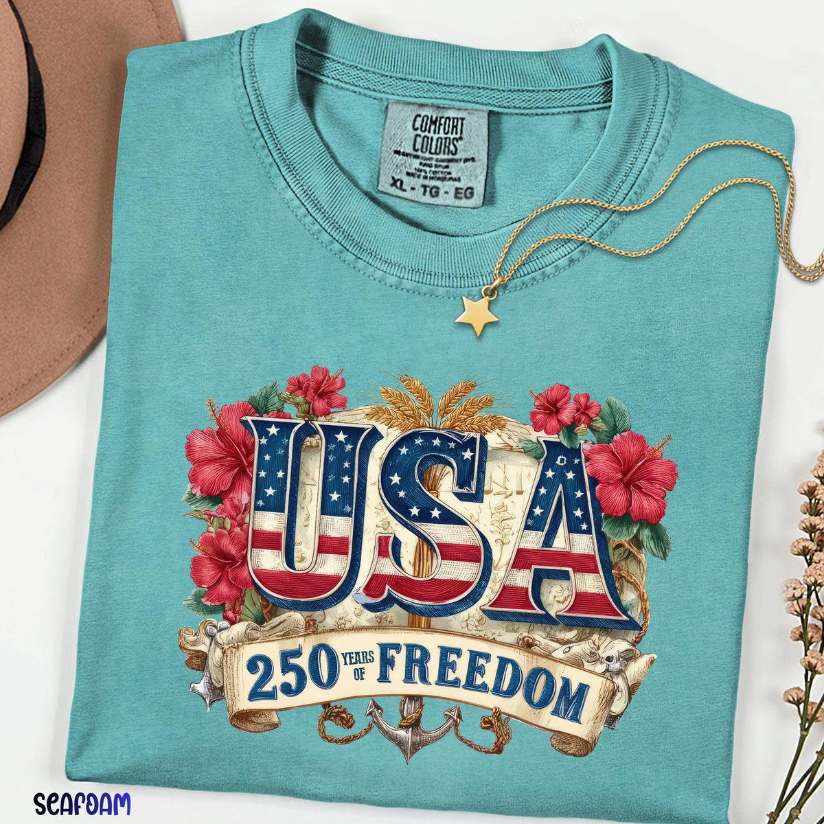 USA Freedom Shirt, Comfort Colors®  Patriotic Tee, Memorial Day 4th of July Independence Day T-Shirt