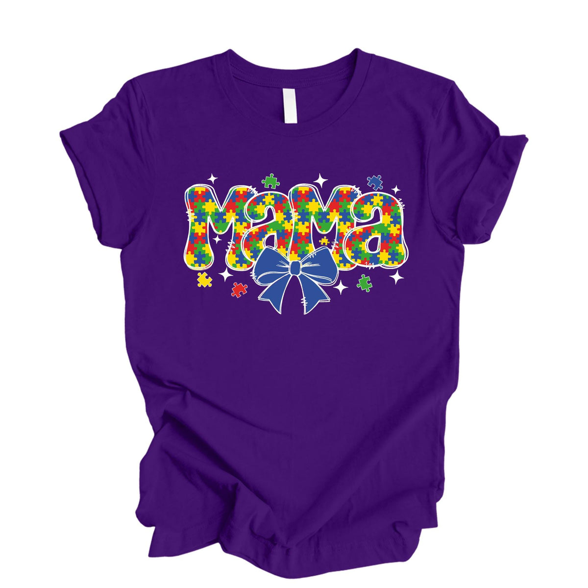 Personalized Autism Mama Puzzle Shirt, Coquette Autism Mom Shirt Autism Awareness Shirt