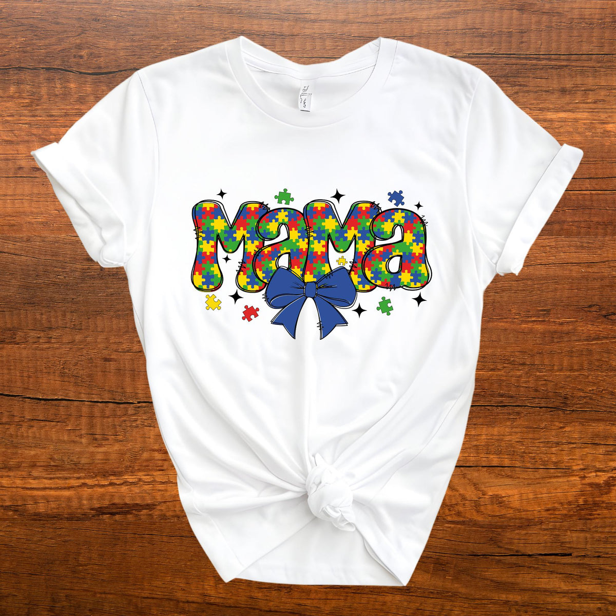 Personalized Autism Mama Puzzle Shirt, Coquette Autism Mom Shirt Autism Awareness Shirt