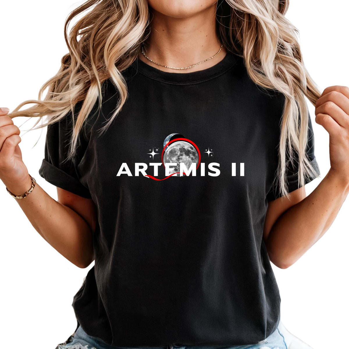 Artemis II Space Mission Shirt 2026 Lunar Flyby Shirt Moon Eclips Tee