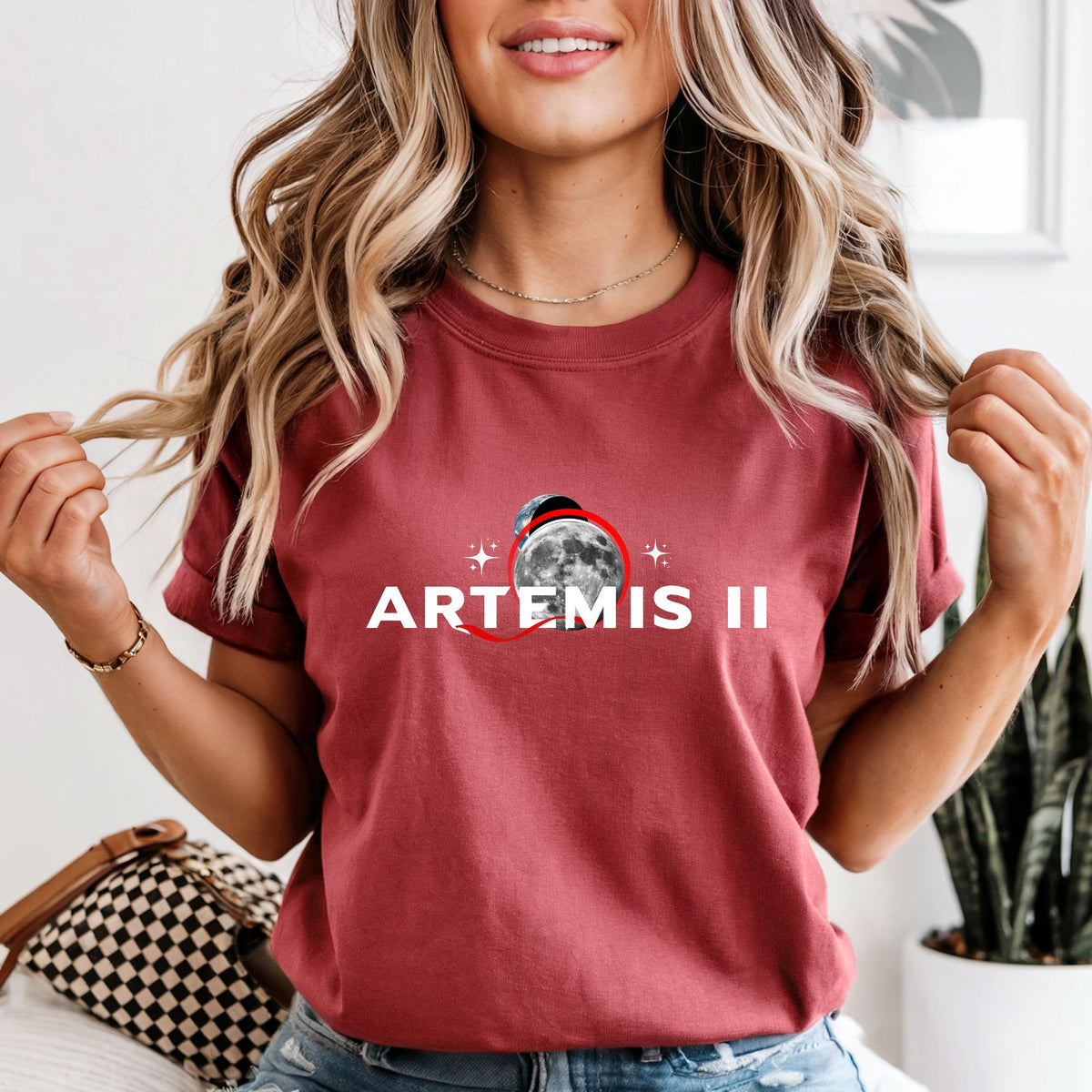 Artemis II Space Mission Shirt 2026 Lunar Flyby Shirt Moon Eclips Tee