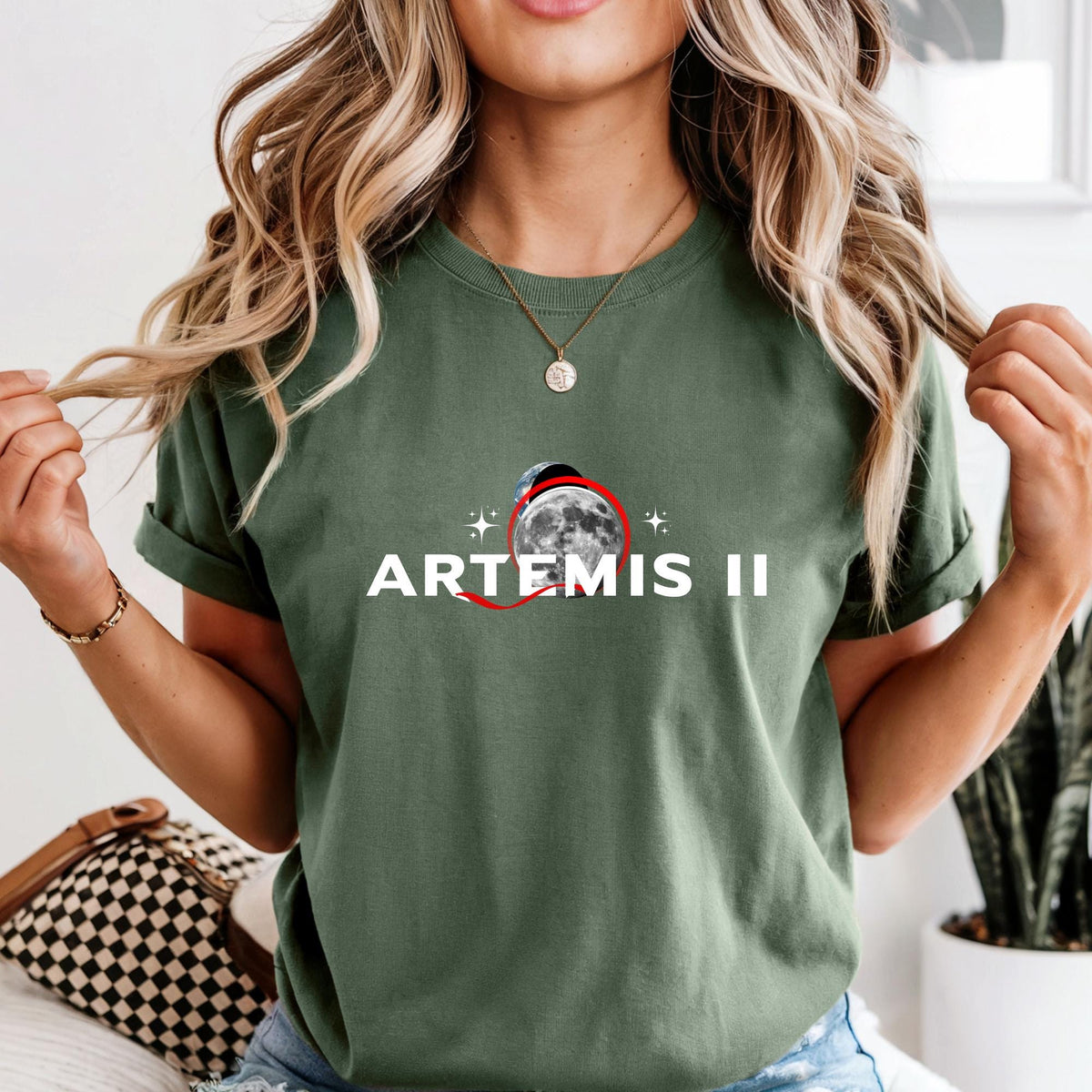 Artemis II Space Mission Shirt 2026 Lunar Flyby Shirt Moon Eclips Tee
