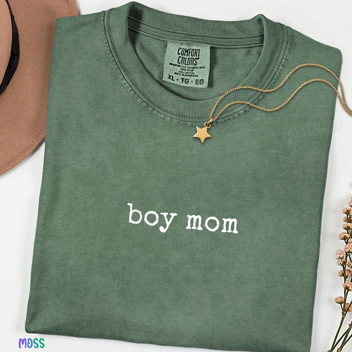 Boy Mom Shirt, Comfort Colors® Mama of Boys Tee, Cute Mom Life Shirt, Boy Mom Graphic Tee, Mother's Day Gift for Her