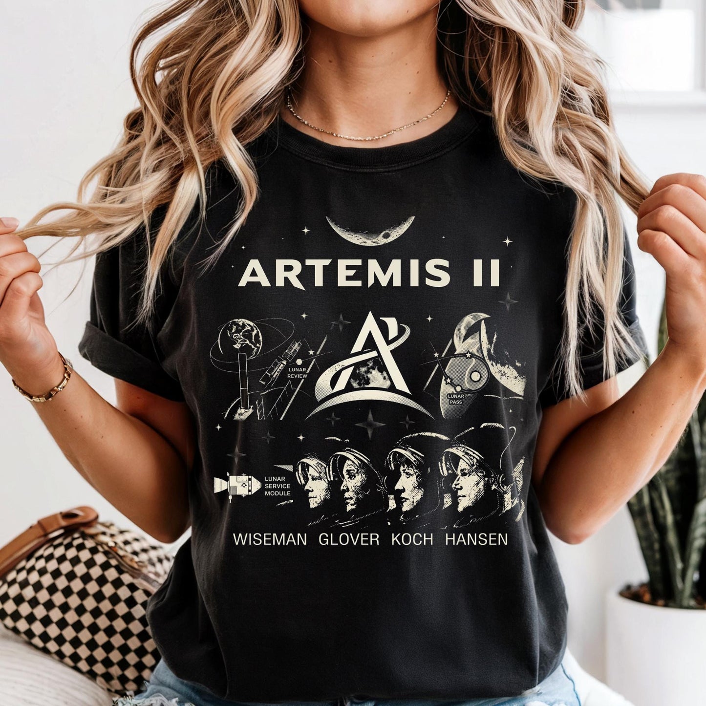 Artemis II Space Mission Shirt Comfort Colors® 2026 Space Map Shirts Astronauts Fan Tee