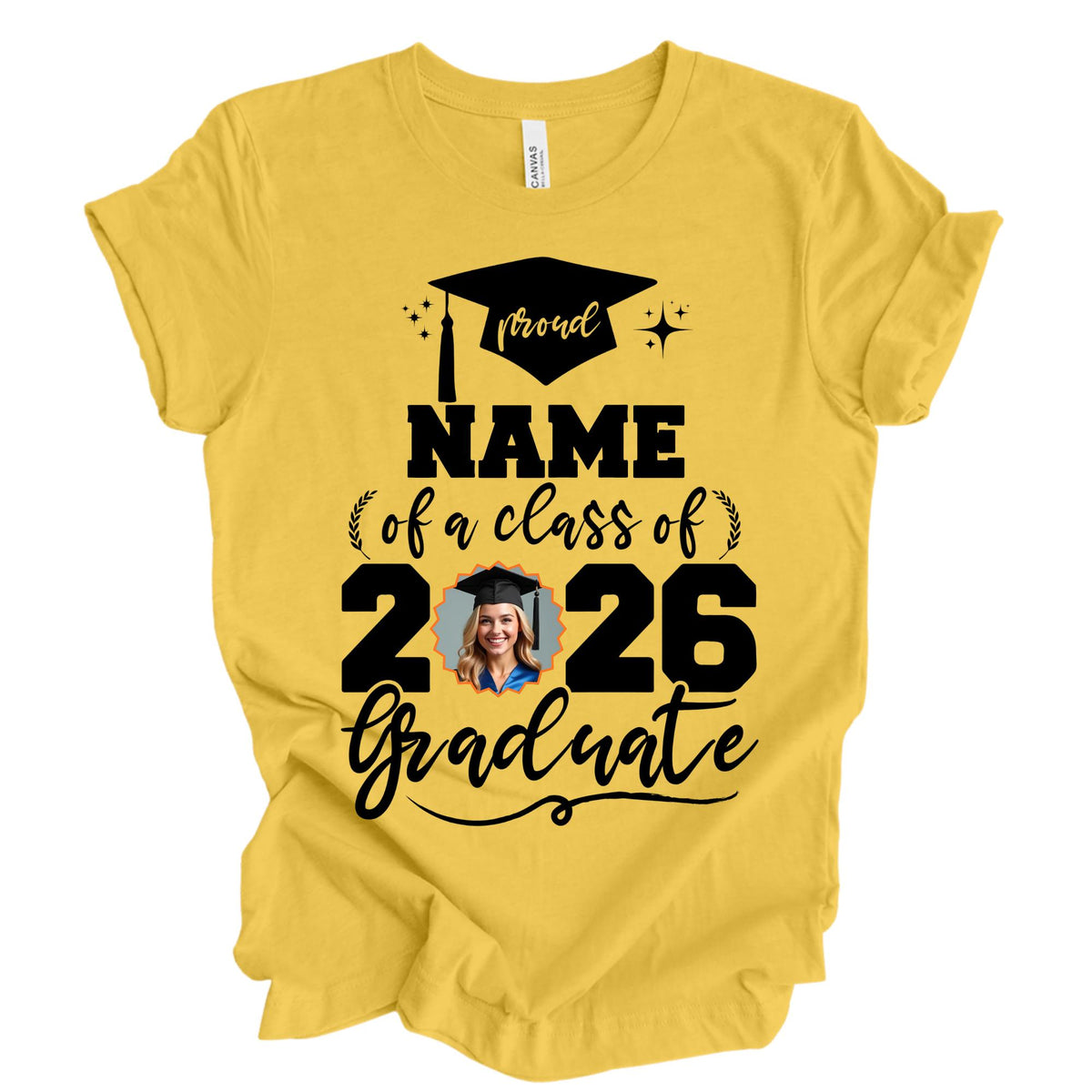 Personalized Proud Family Graduate Tshirts with Photo Senior 2026 Gift