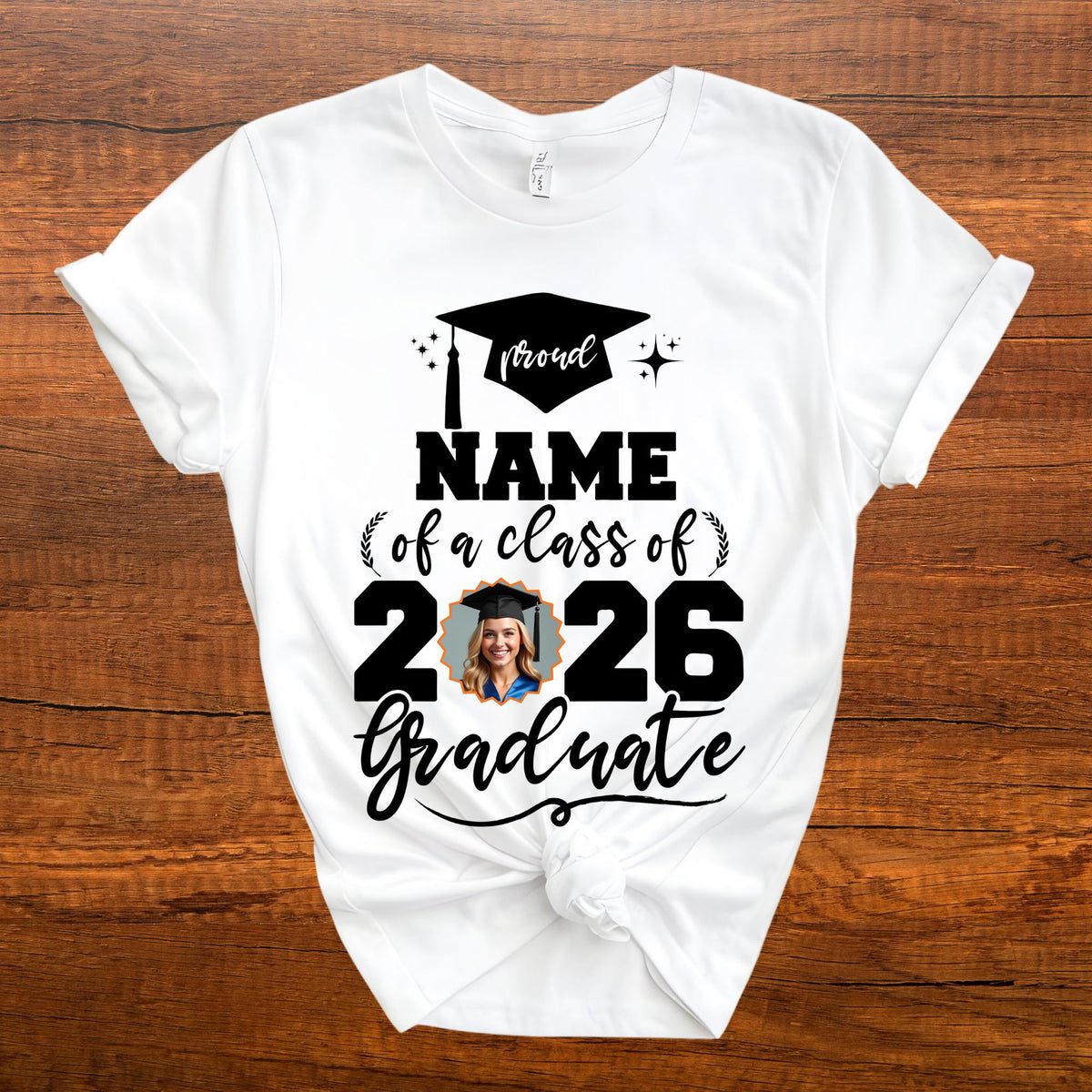 Personalized Proud Family Graduate Tshirts with Photo Senior 2026 Gift