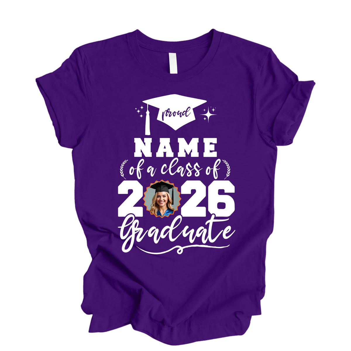 Personalized Proud Family Graduate Tshirts with Photo Senior 2026 Gift