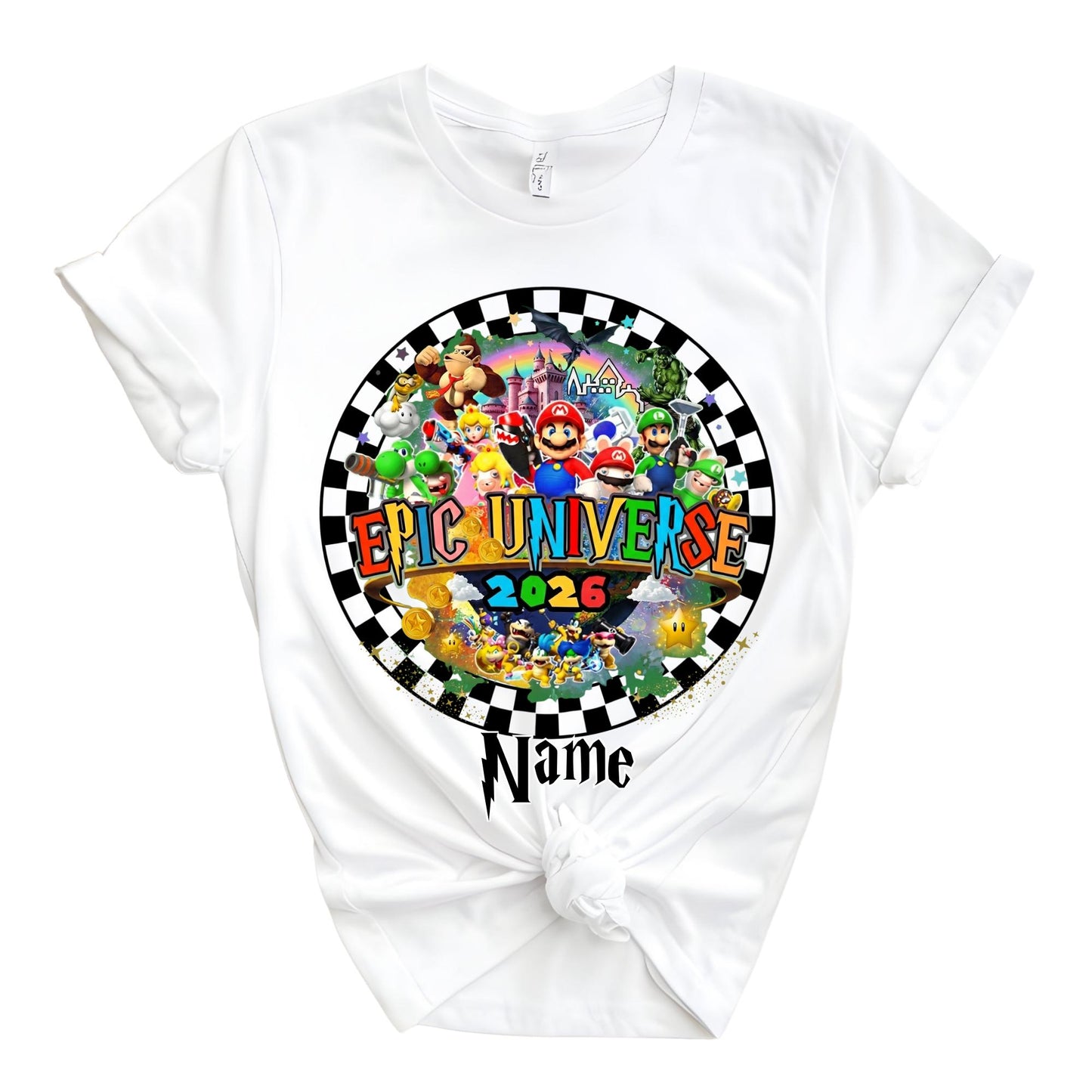 Personalized Disney 2026 Epic Universe Family Vacation Shirt, Super Mario Matching Group Shirts