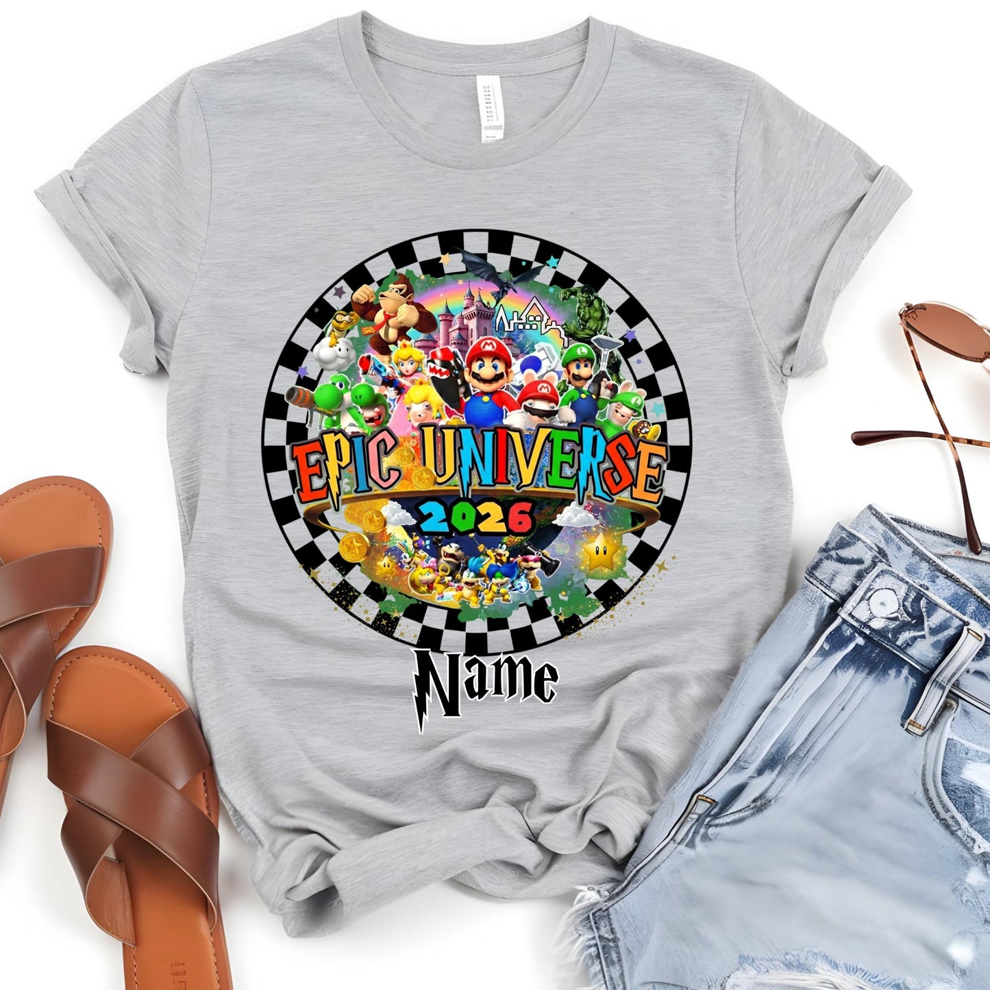 Personalized Disney 2026 Epic Universe Family Vacation Shirt, Super Mario Matching Group Shirts