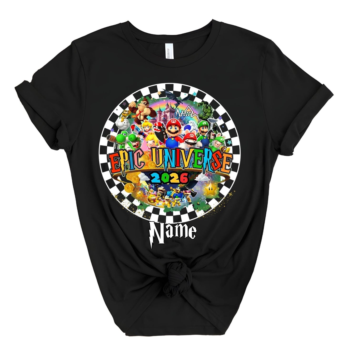 Personalized Disney 2026 Epic Universe Family Vacation Shirt, Super Mario Matching Group Shirts