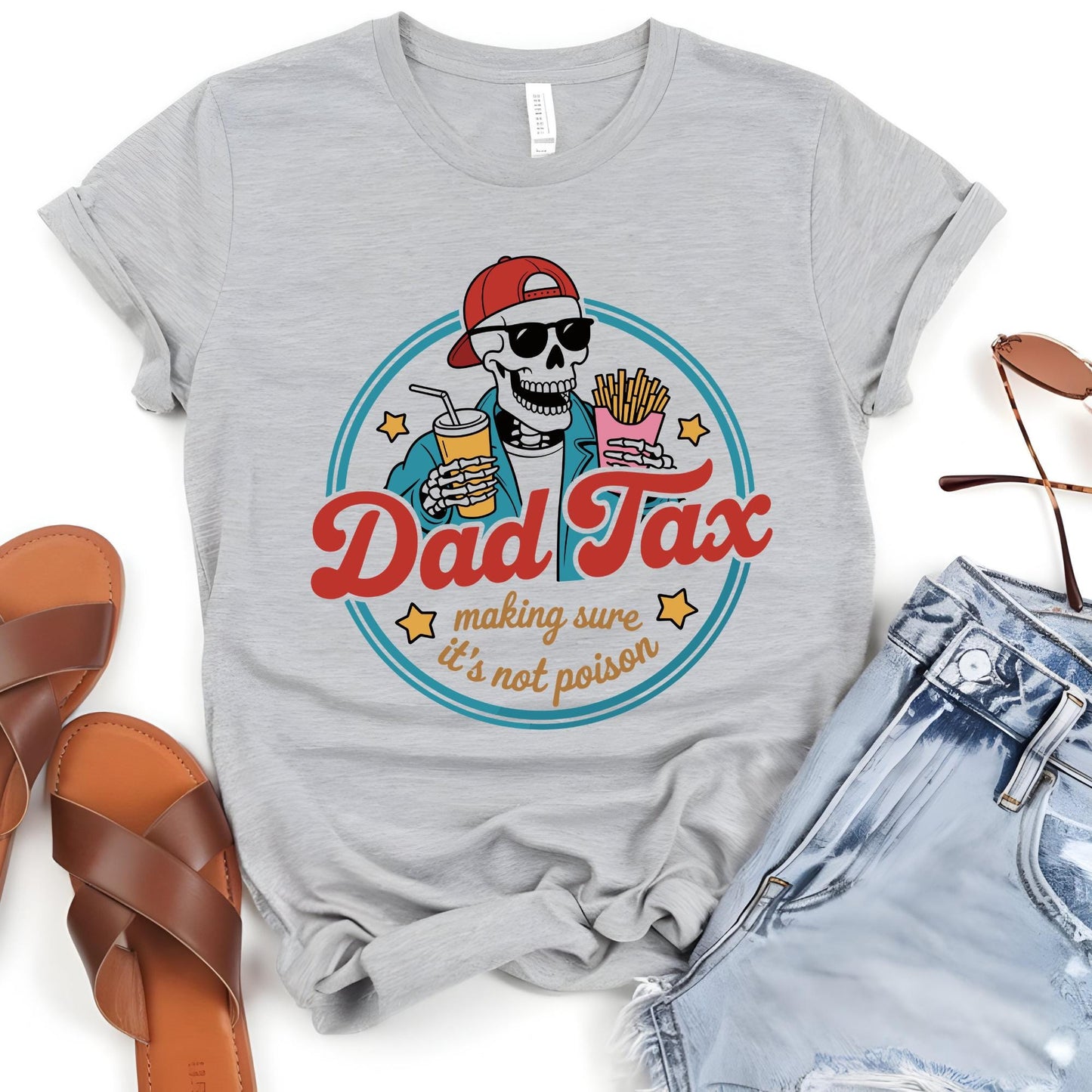 Skeleton Dad Tax Shirt, Funny Dad Tax Tee, Dad Tax Shirt, Fathers Day Gift, Fathers Day Shirt, Gift for New Dad Husband